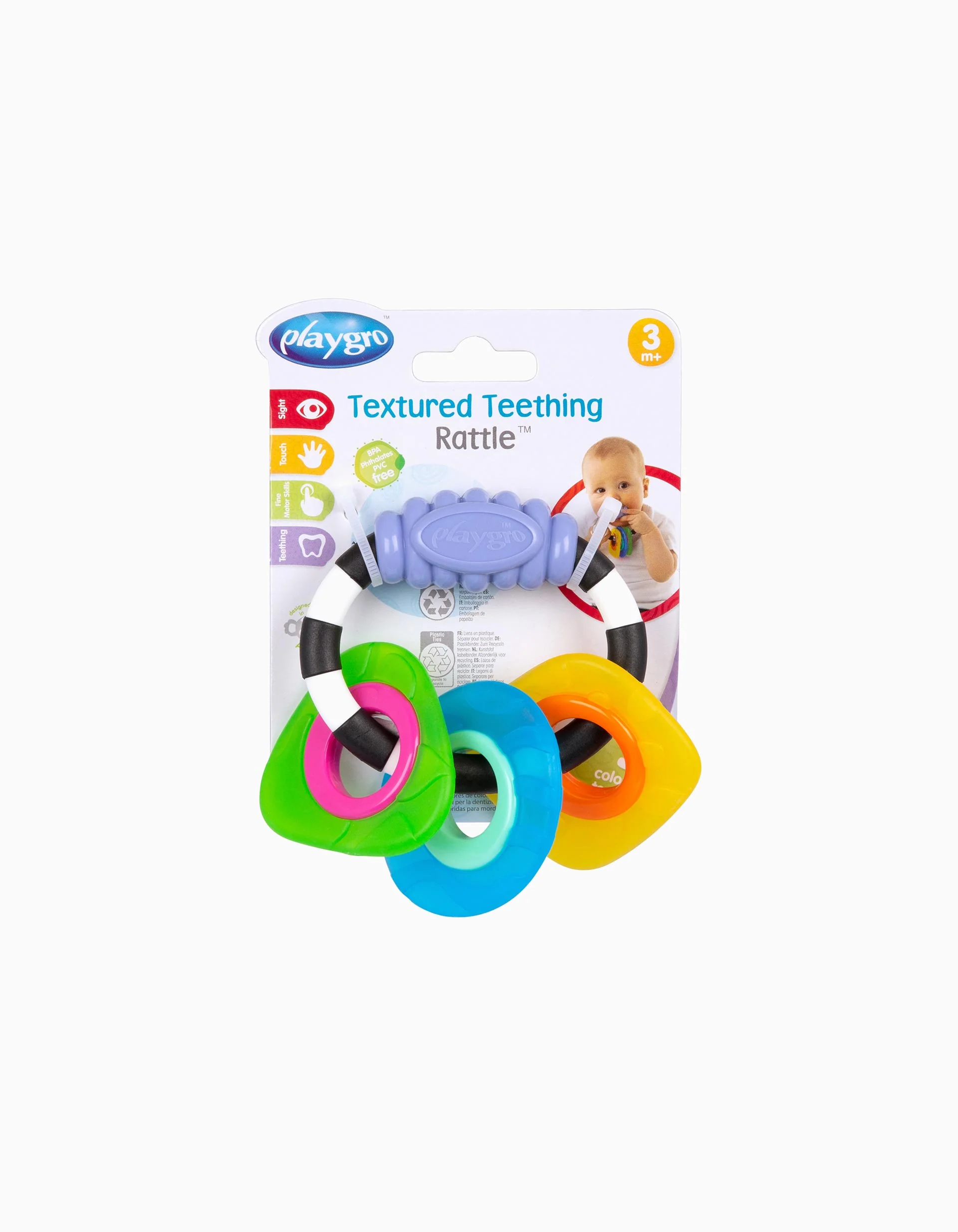 Chocalho Texturizado De Dentição Playgro 3M+