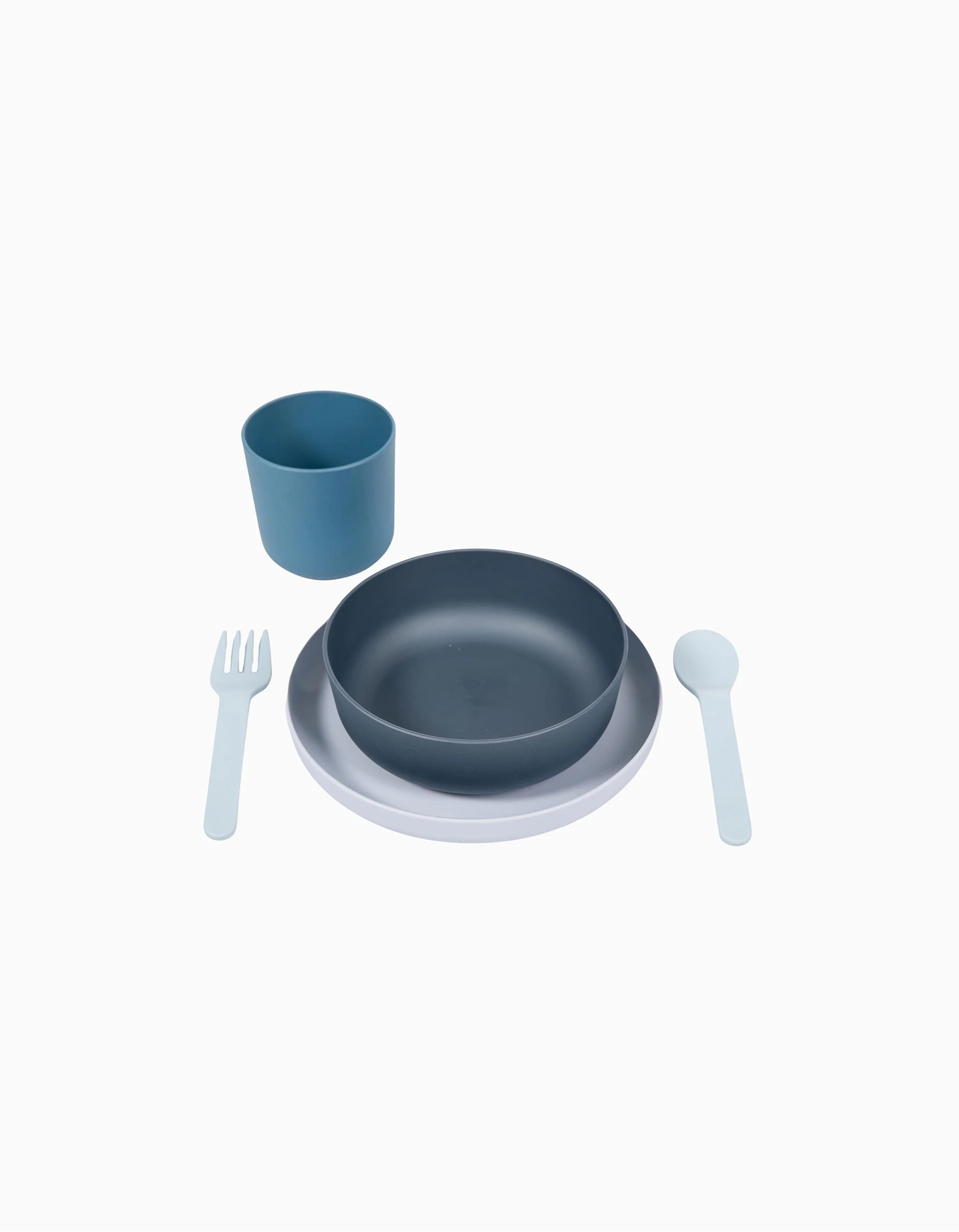 Bioplastic Meal Set 5 PCS Bo Jungle 6M+, Blue