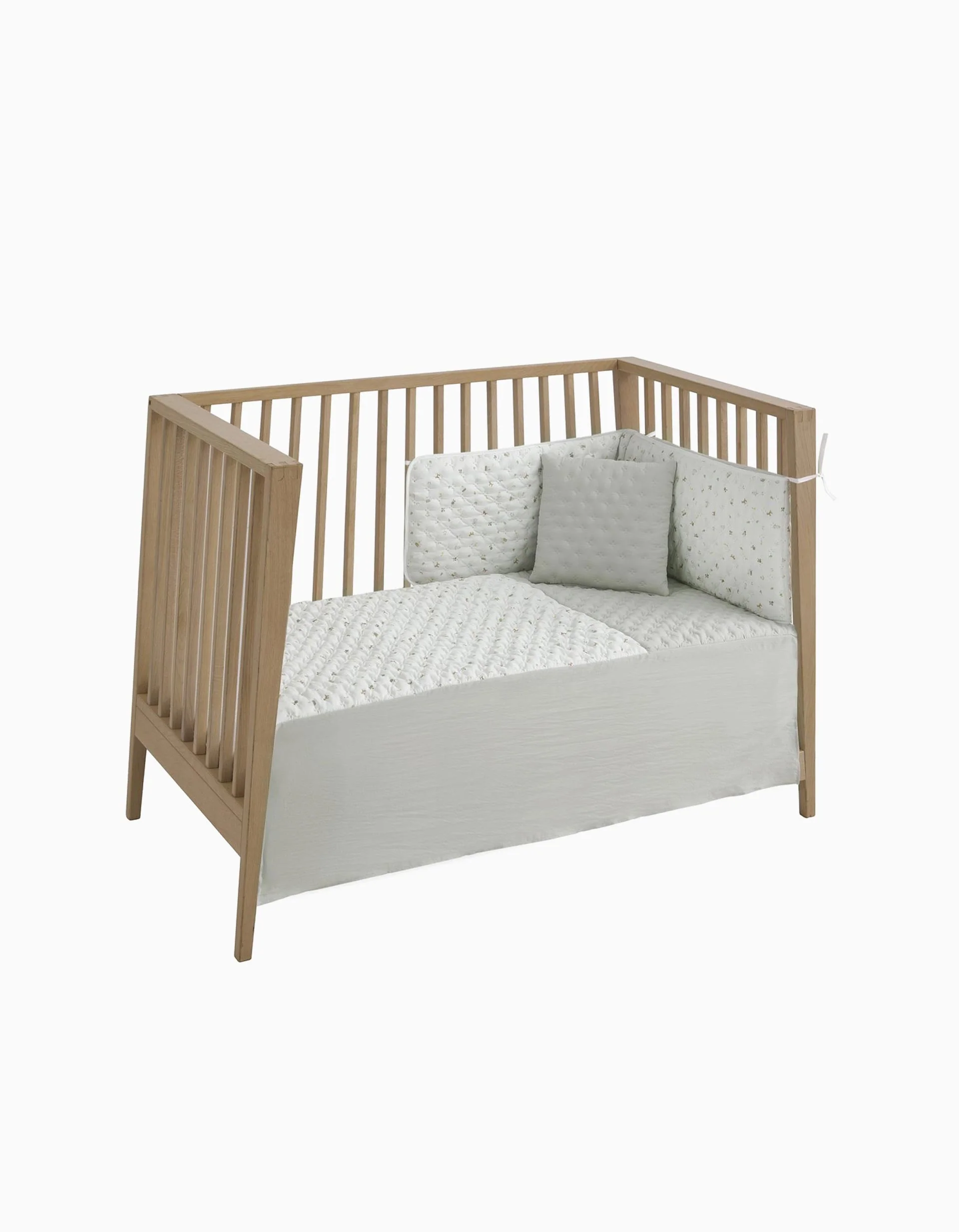 Quilt Cover + Cot Bumper Cambrass 60x120x3 cm, Mint