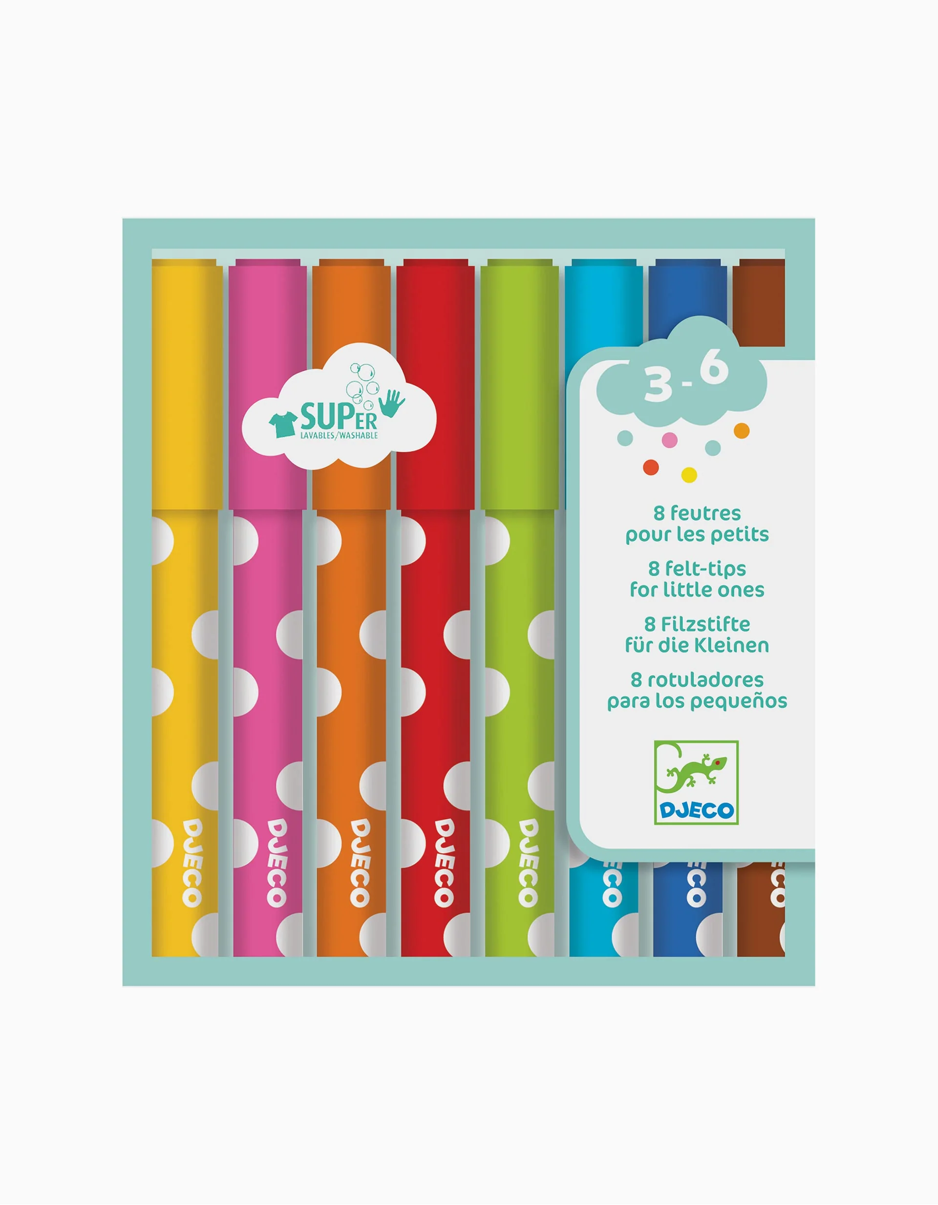 8 Felt-Tips Djeco 18M+
