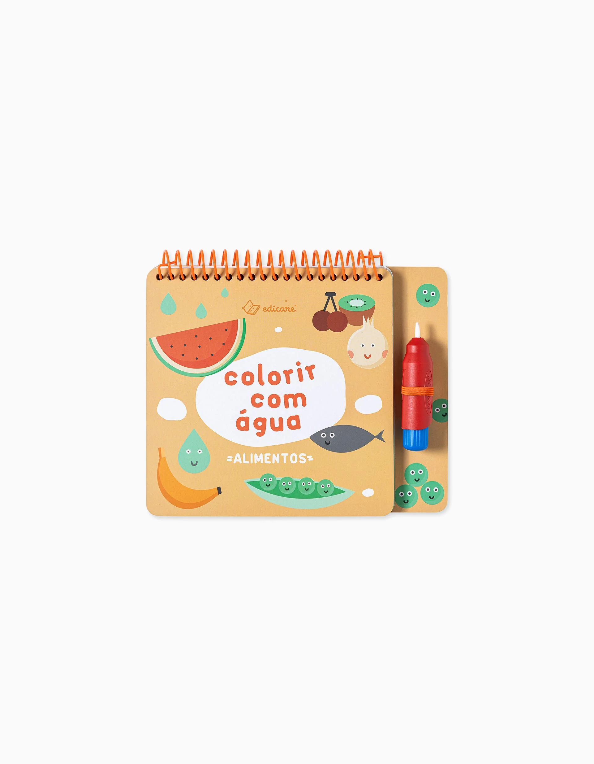 Water Colouring Book Food Edicare 4Y+