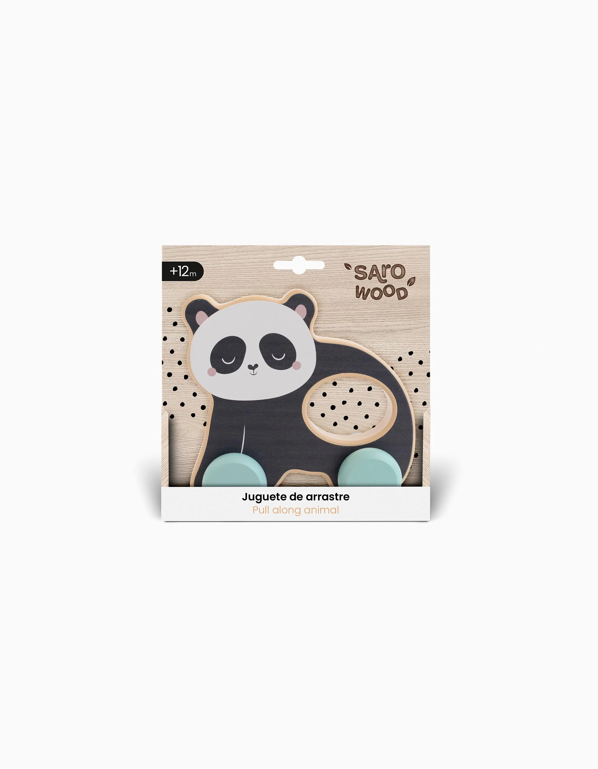 Wooden Pull Toy Panda Saro 12M+
