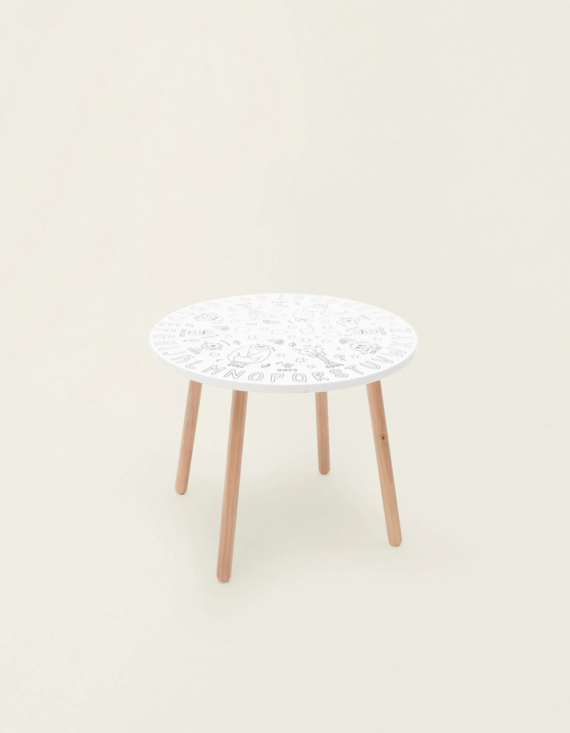 Colouring Table ZY Baby 'Emotions', White