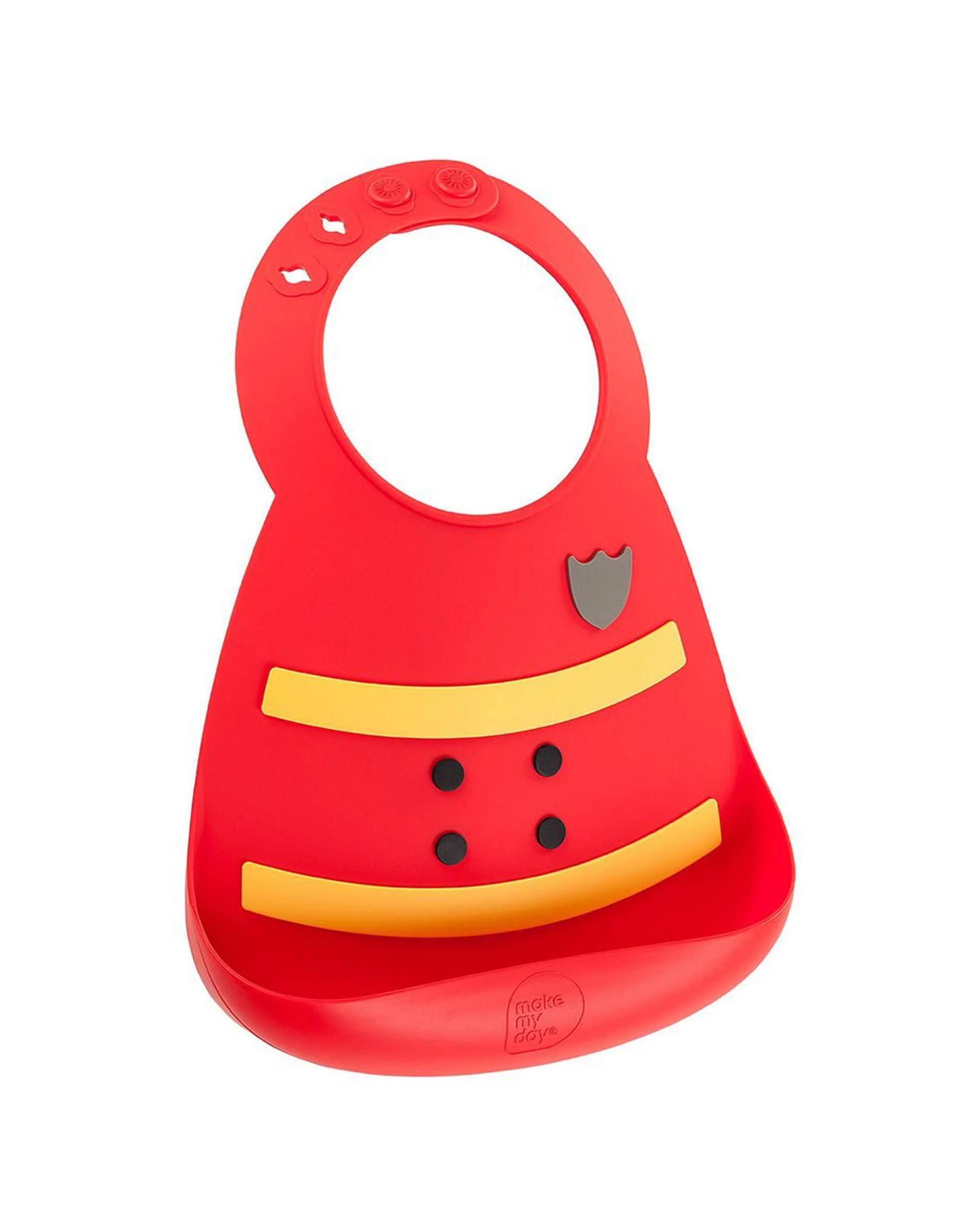 Silicone Bib Make My Day, Fireman