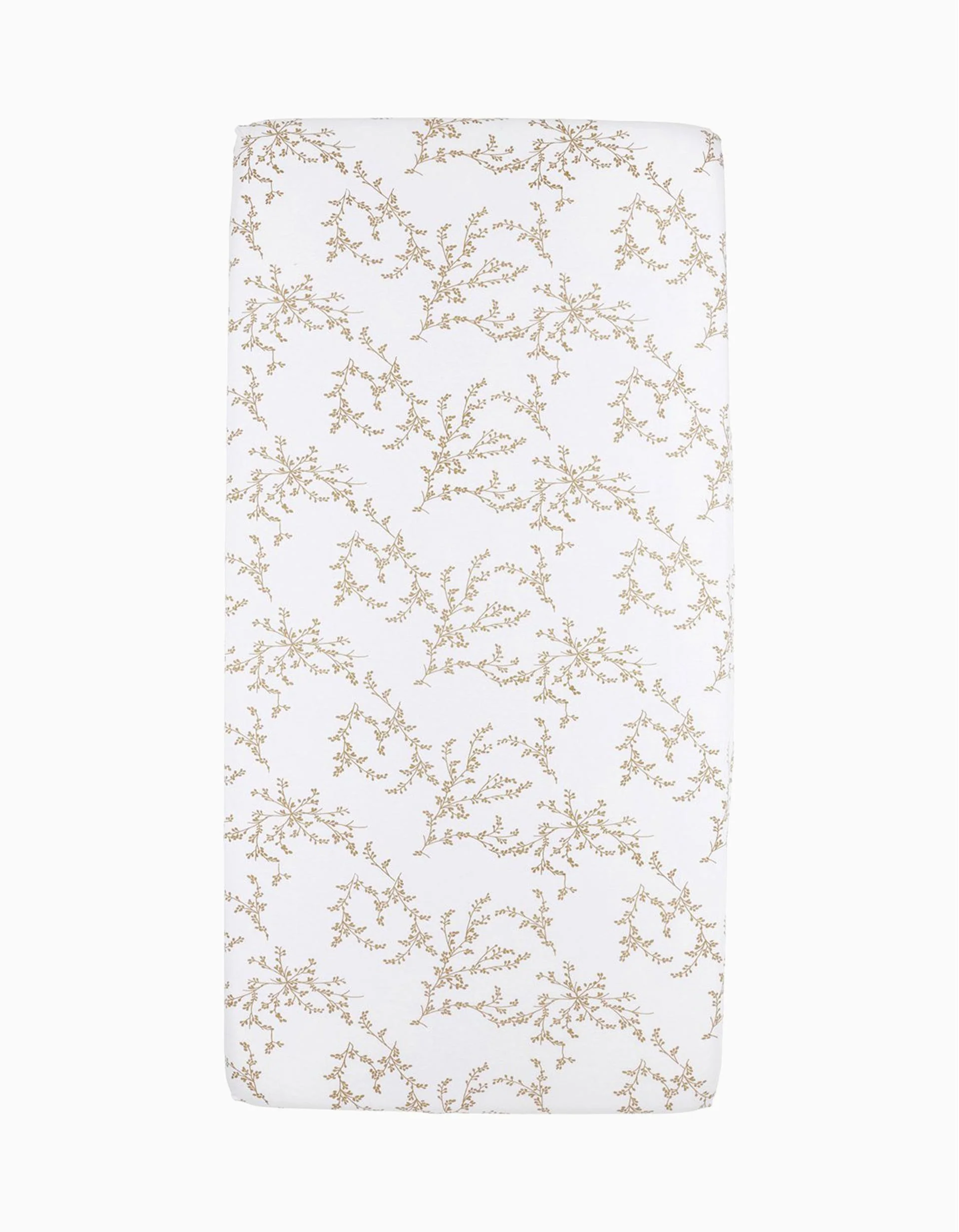 Meyco Crib Sheet 40x89 cm, Branches Sand