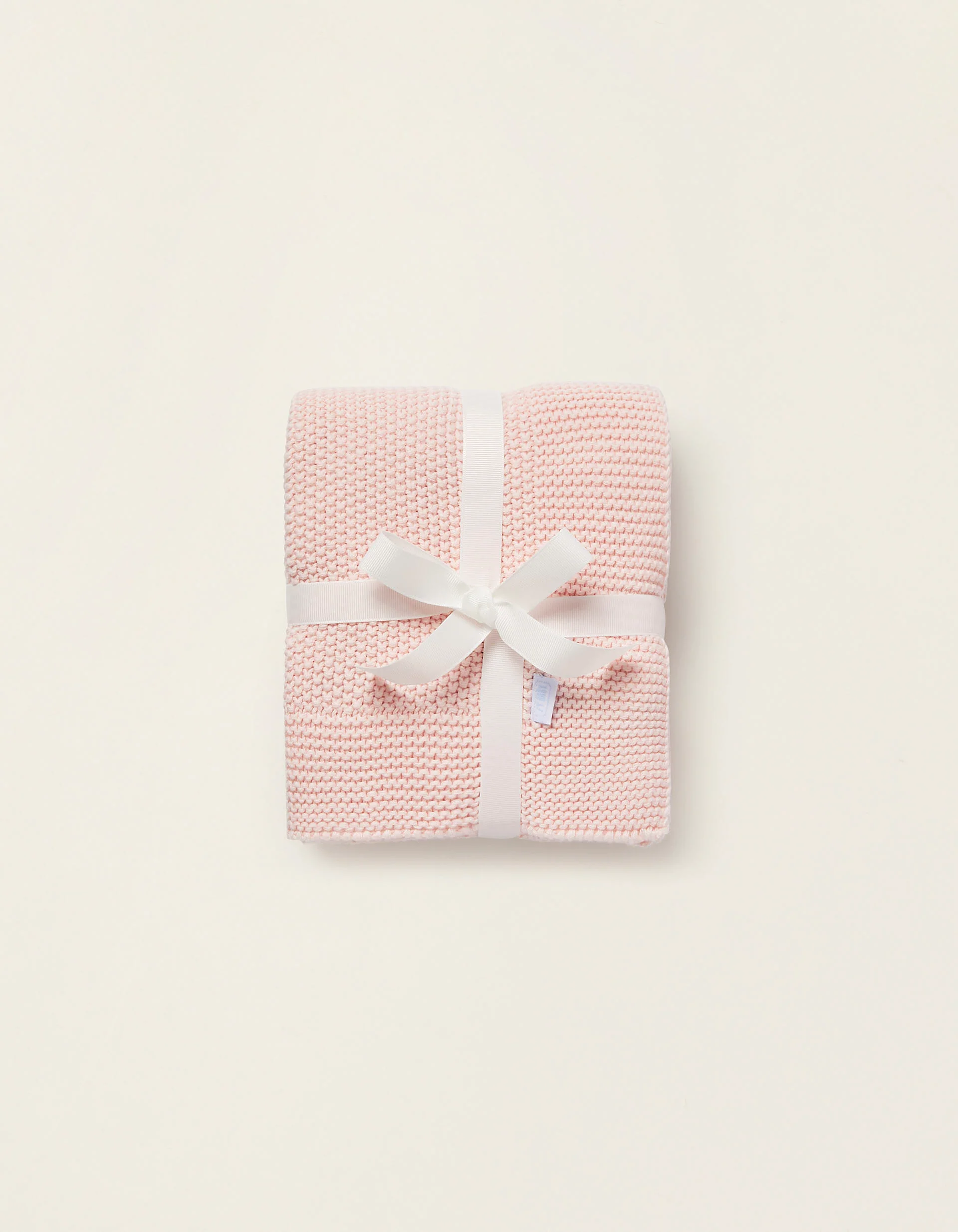 Knitted Blanket Plain 75X90Cm Zy Baby Pink