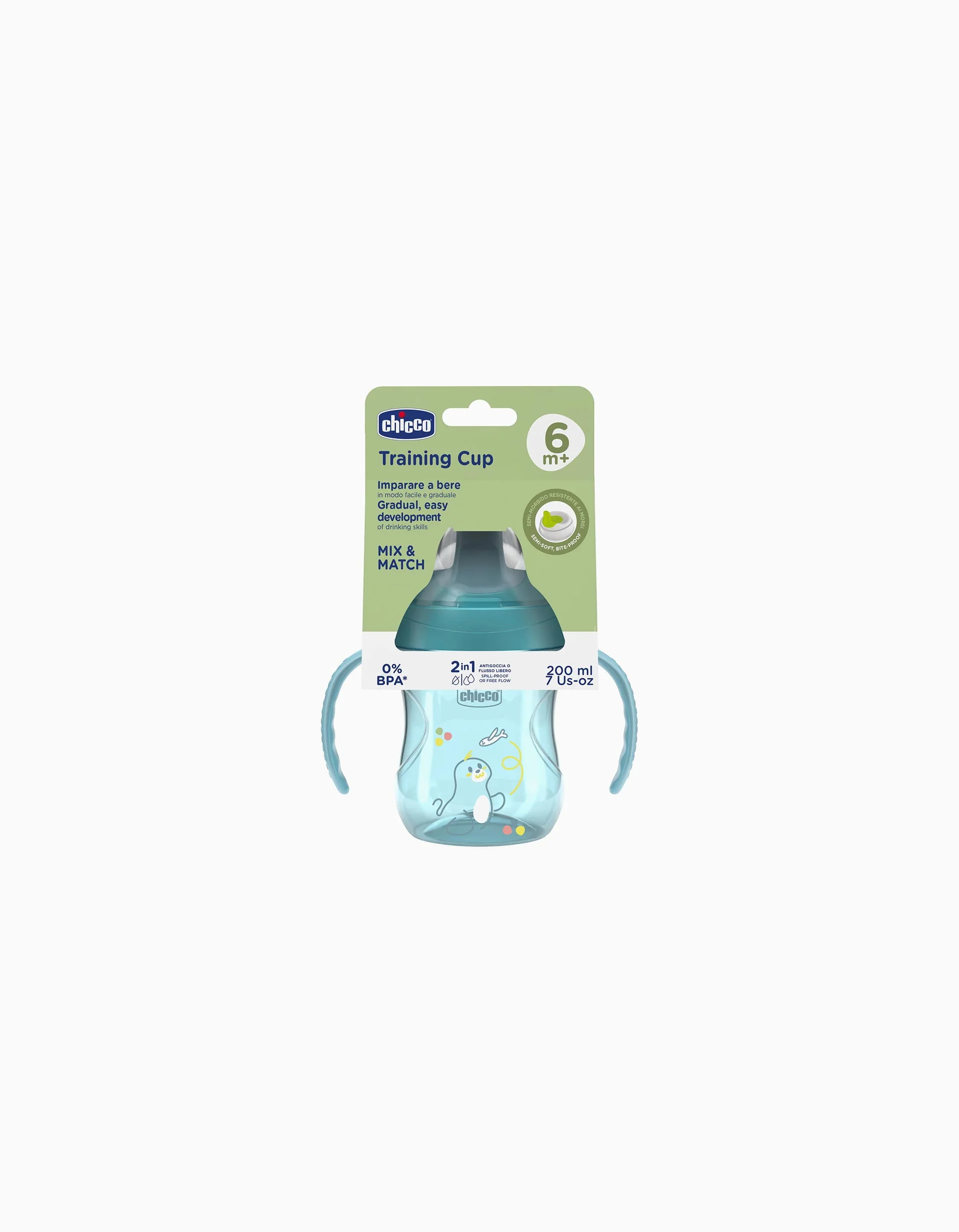 Chicco Learning Cup with Handles 6M+, Blue