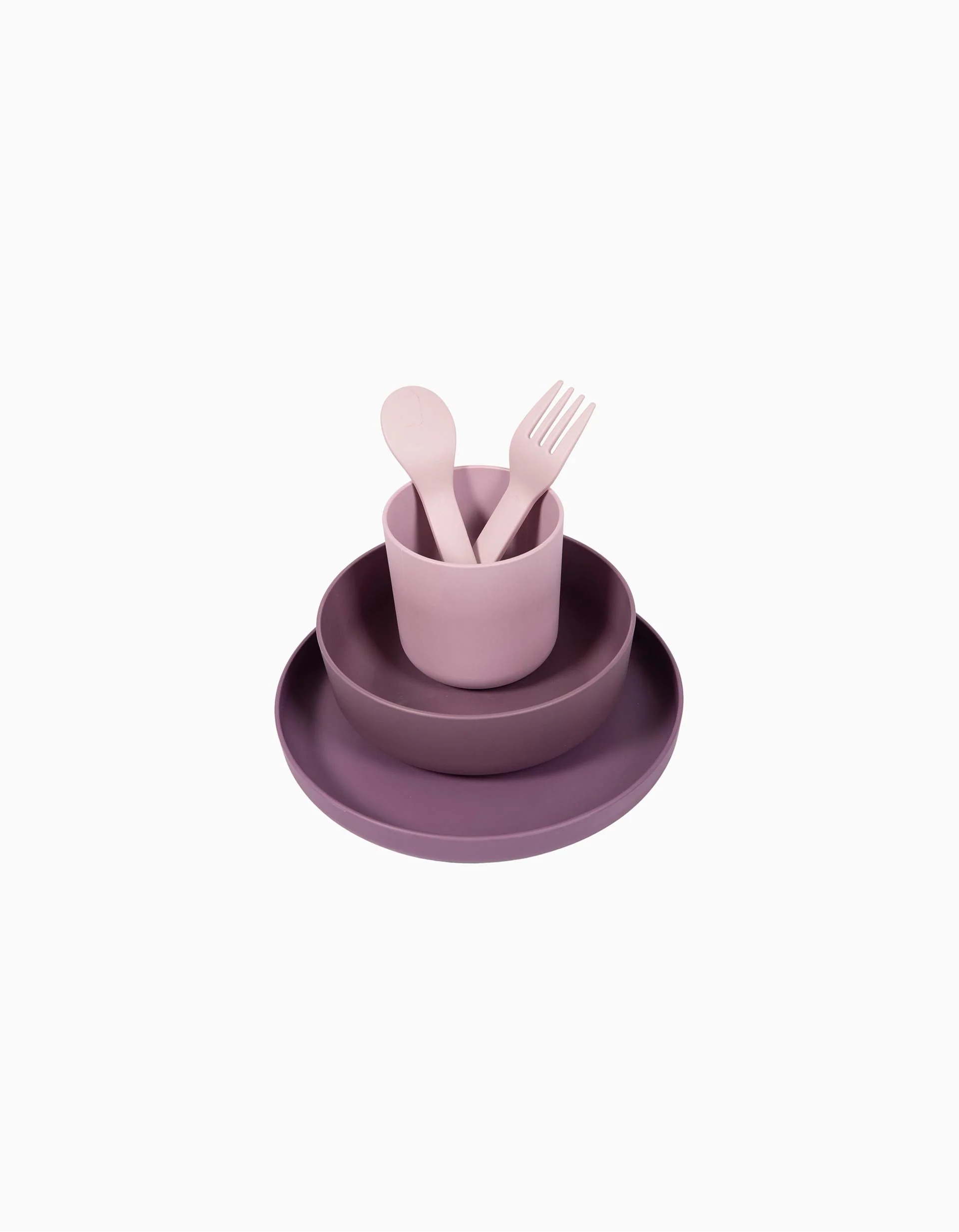 Bioplastic Meal Set 5 PCS Bo Jungle 6M+, Pink