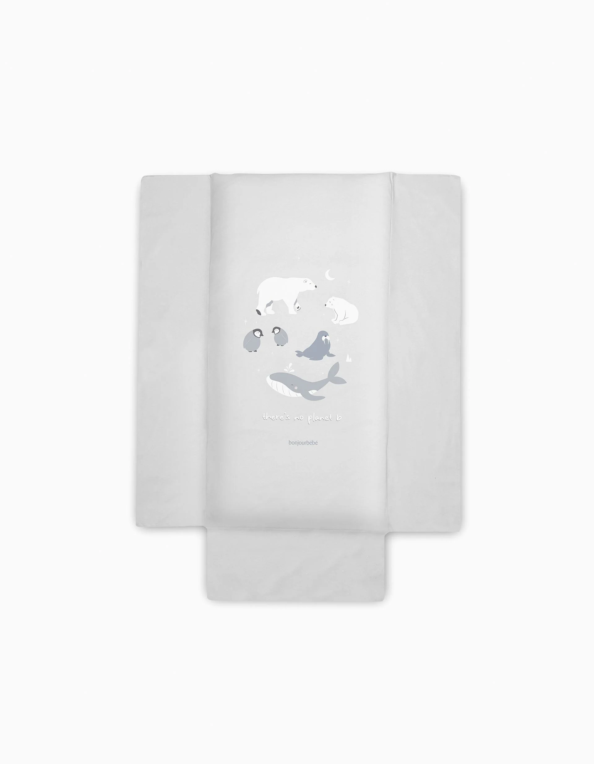 Duvet and Bumper Bonjour Bebe 60x120 Cm, Polaris Grey
