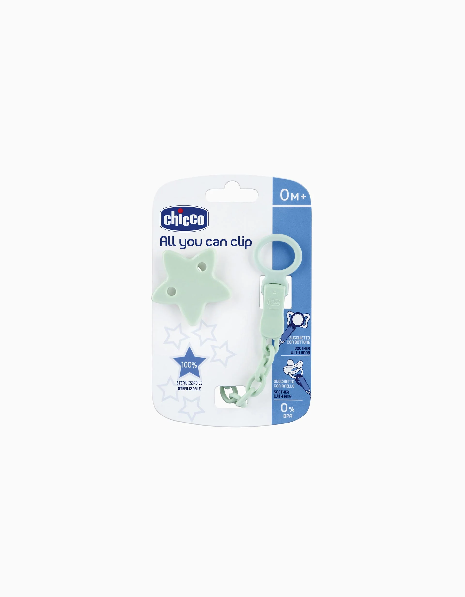 Chicco Pacifier Holder, Green