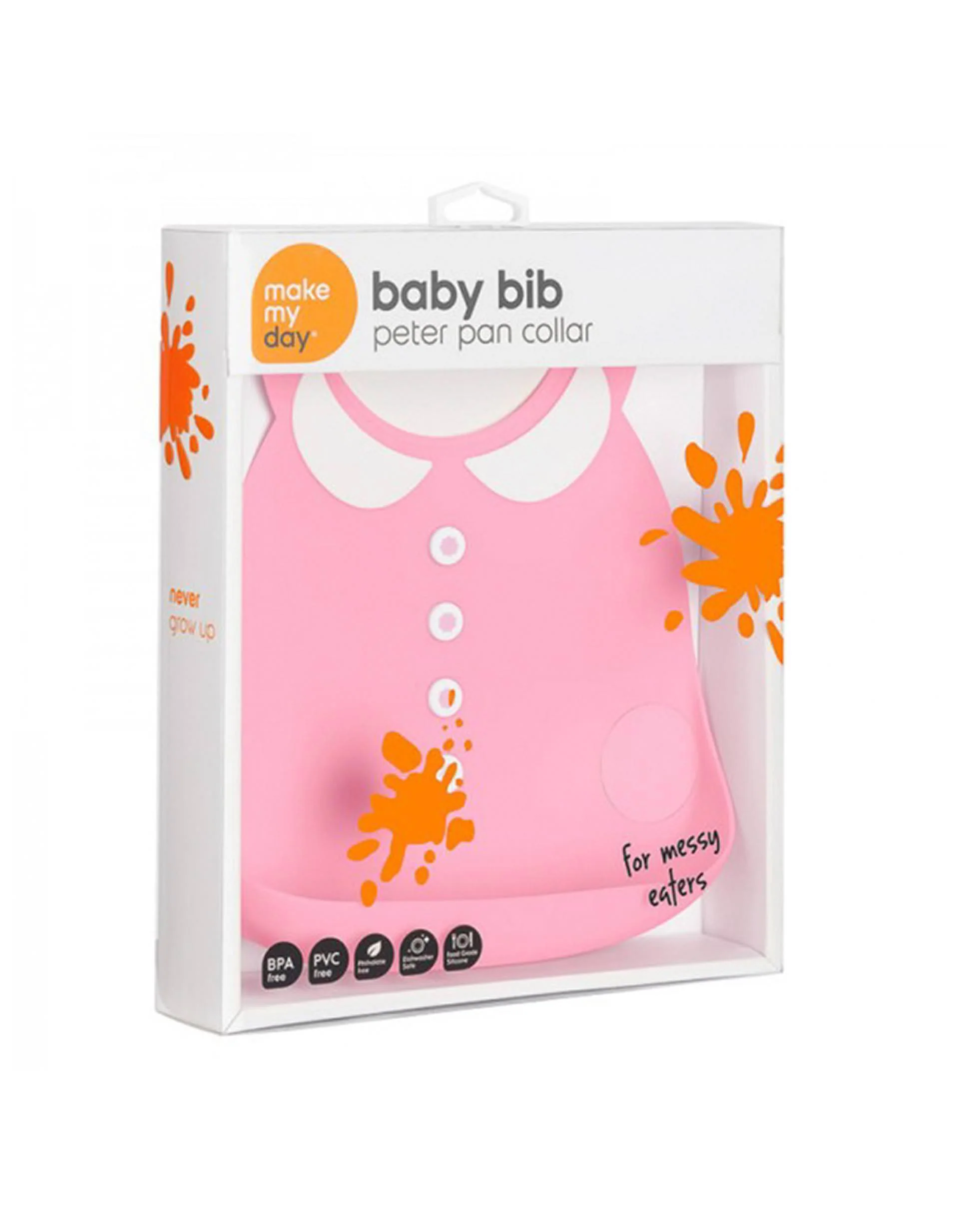 Silicone Bib Make My Day, Peter Pan
