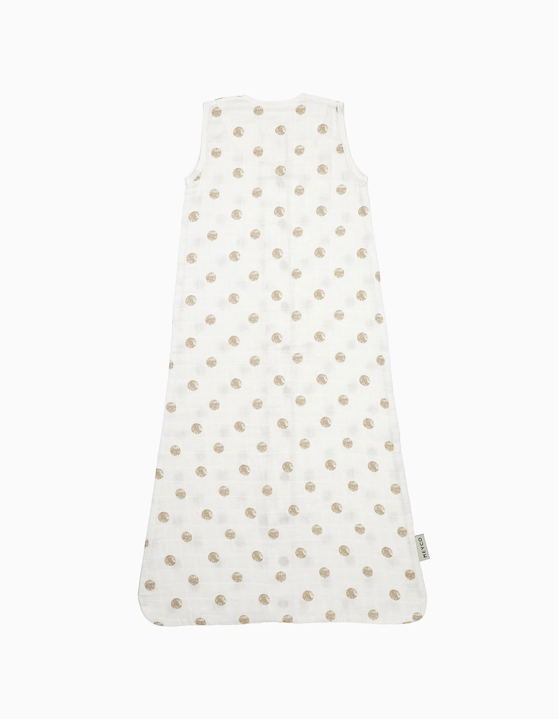 Meyco Sleeveless Sleeping Bag TOG 0.3 90 cm, Dots Sand