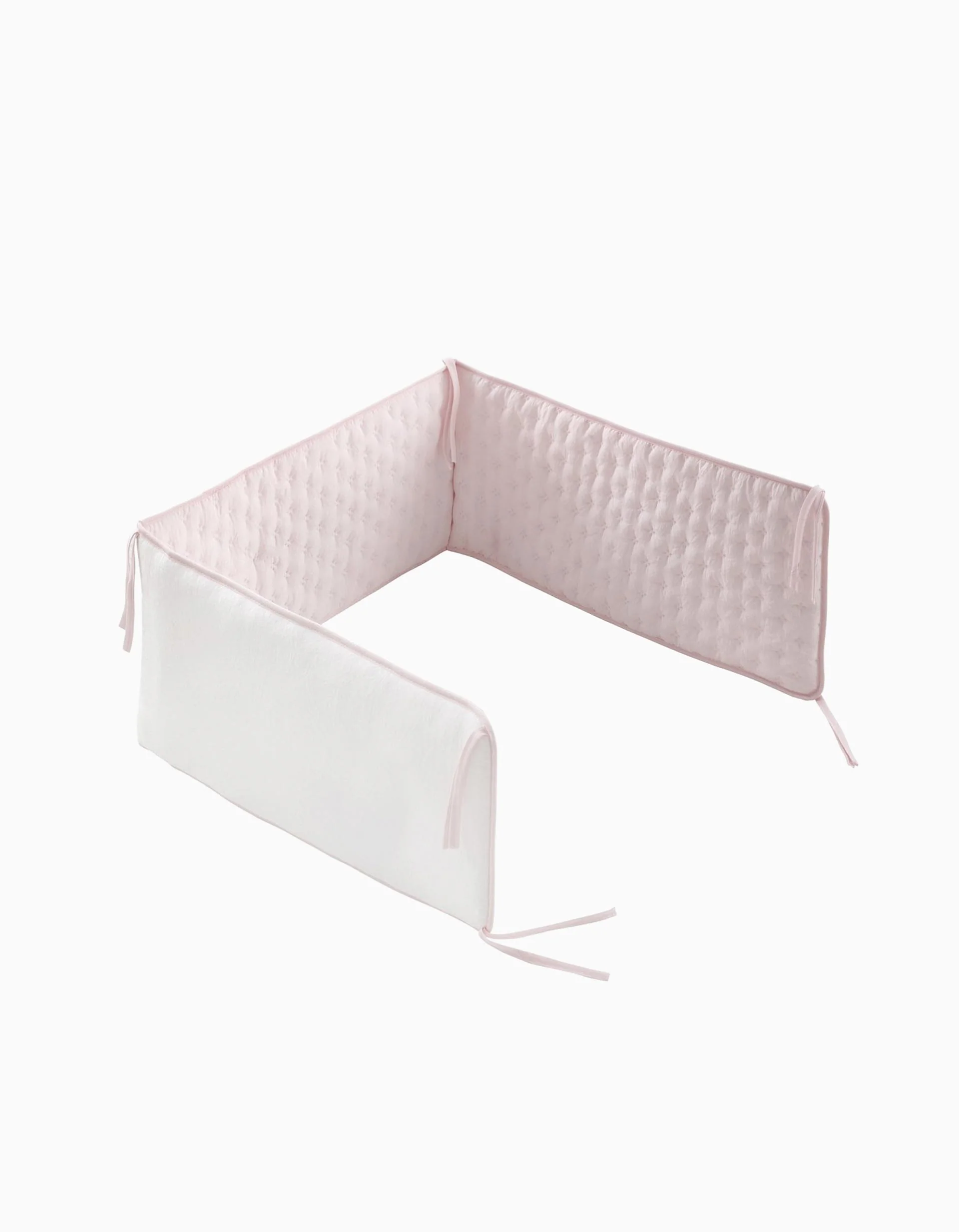 Cot Bumper Cambrass 180x30x3cm, Soft Pink