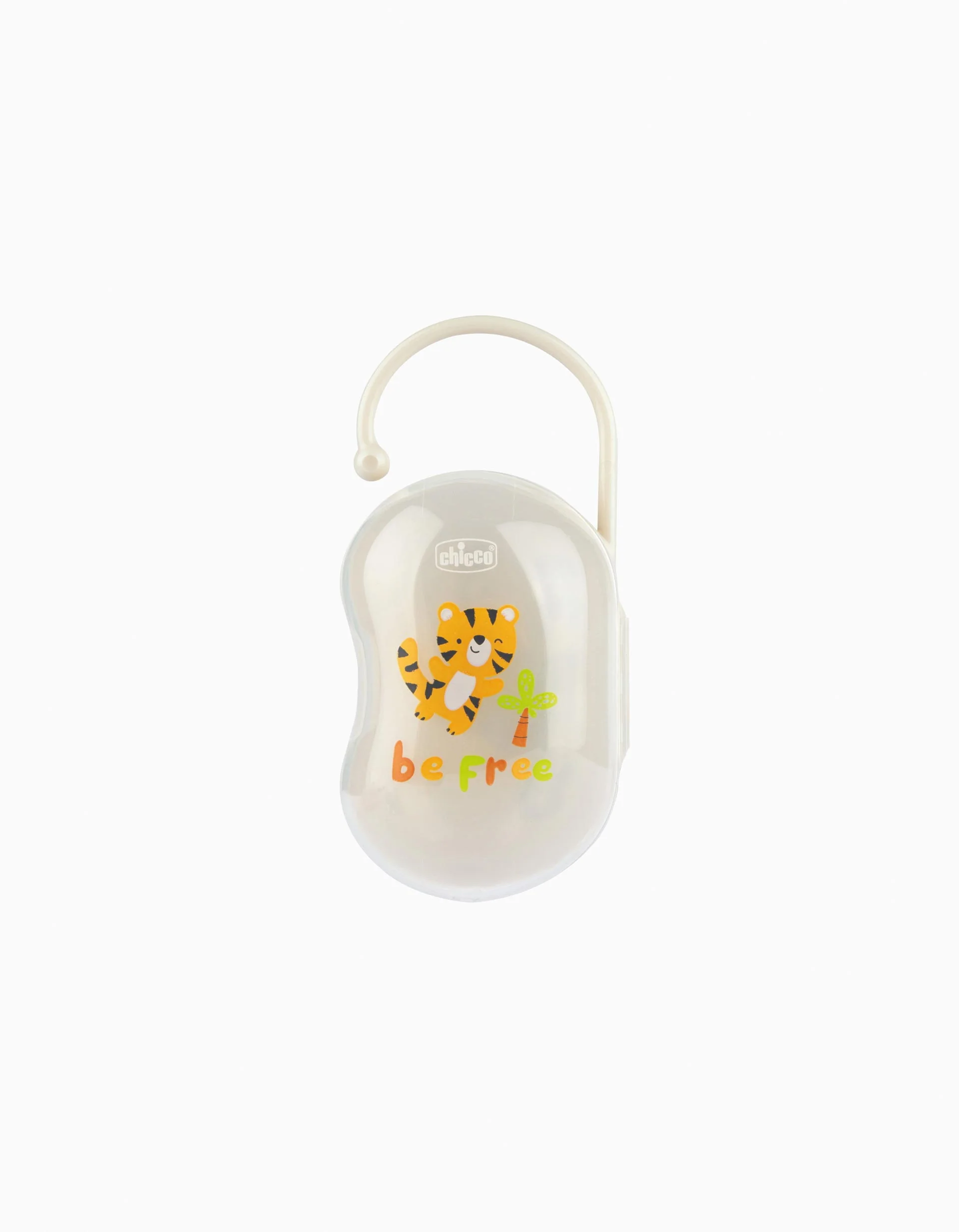 Box for 2 Chicco 0M+ Soothers, Neutral