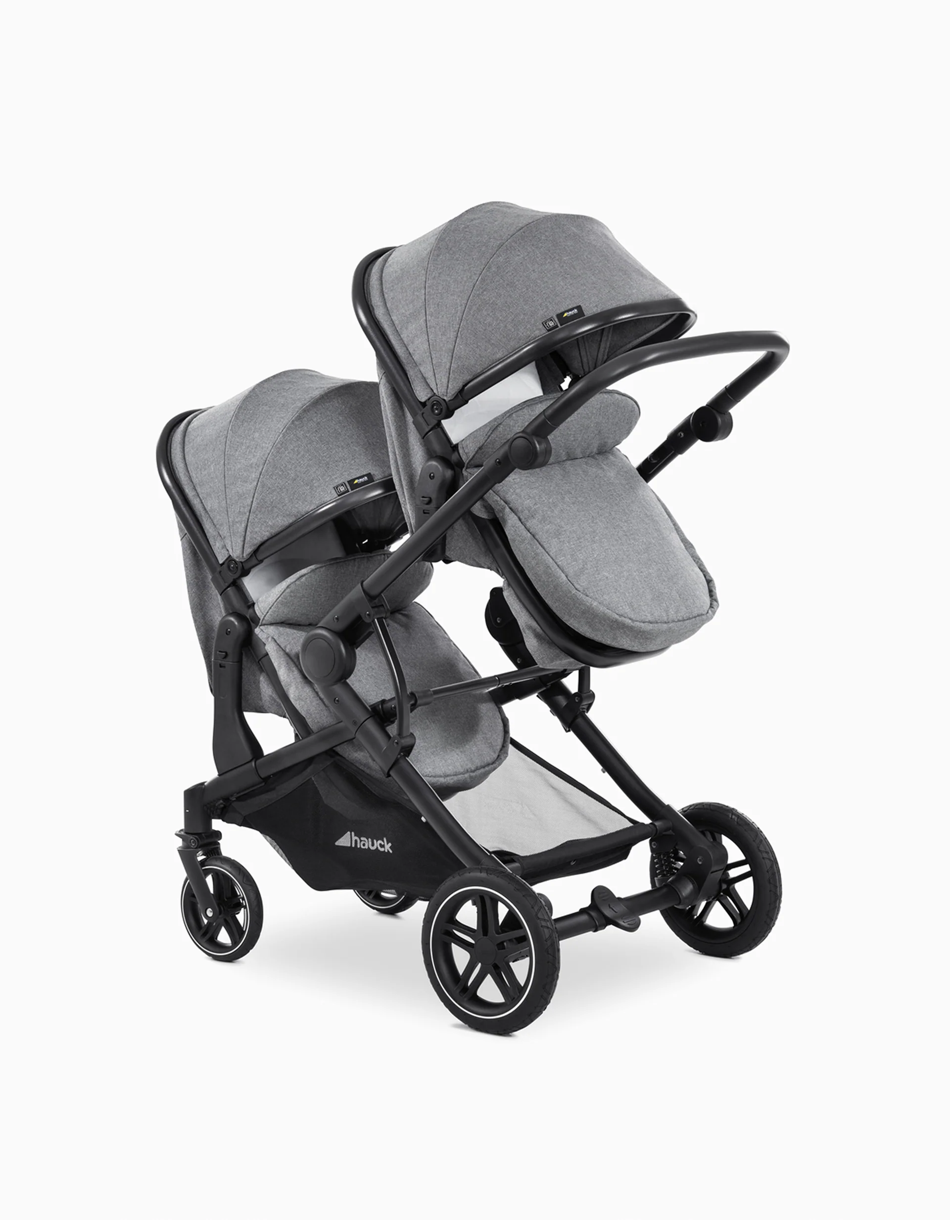 Atlantic Twin Hauck Stroller, Grey