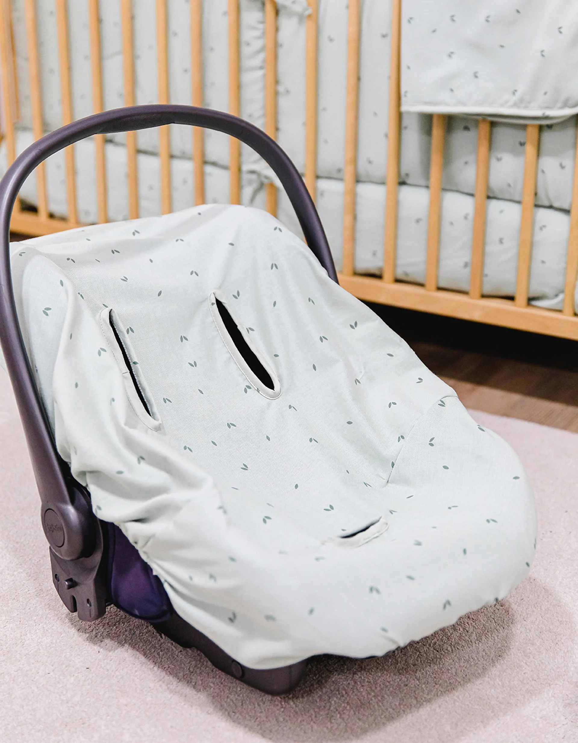 Car Seat Cover Gloop! Organic Cotton, Green
