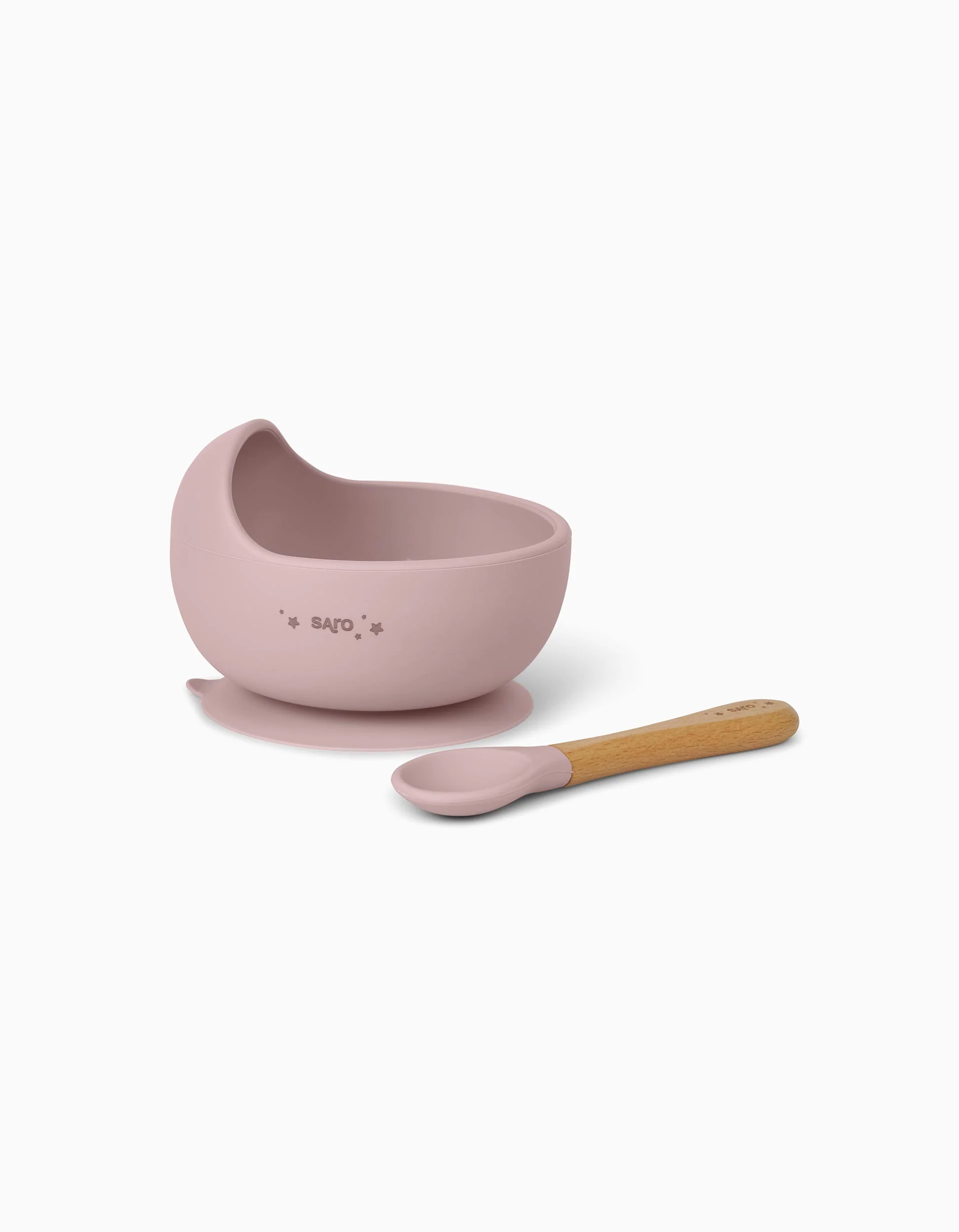 Wave Dusty Saro Cup and Spoon, Pink