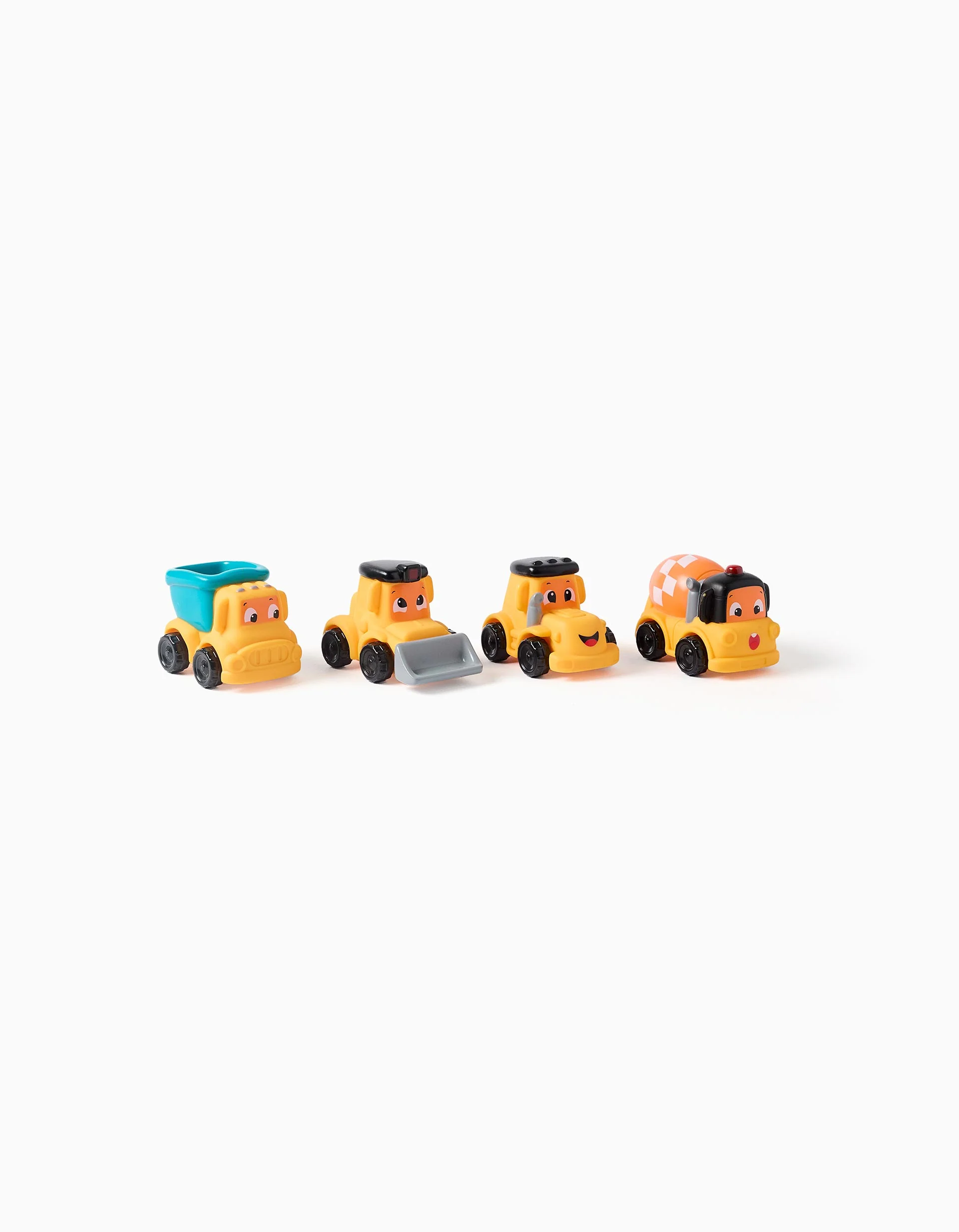 Set of 4 Construction Trucks Kidz Up 1Y+