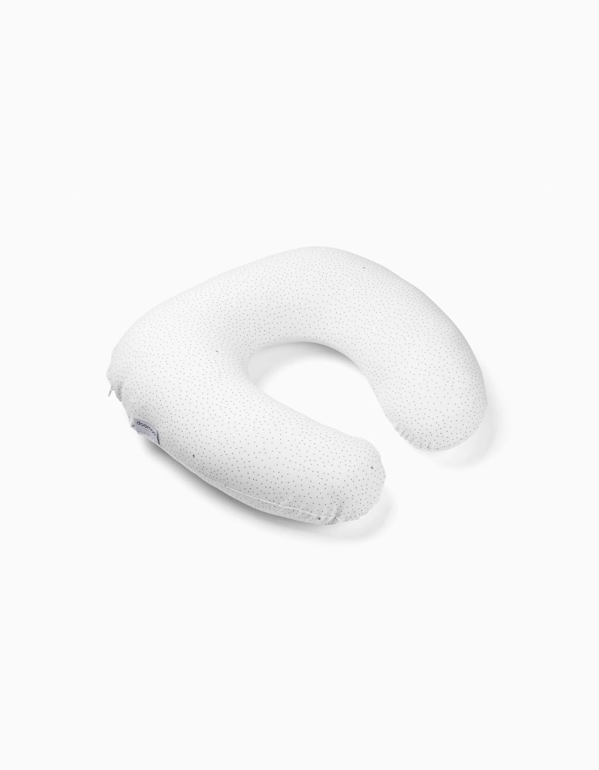 Doomoo Softy Breastfeeding Pillow, Silver Dots