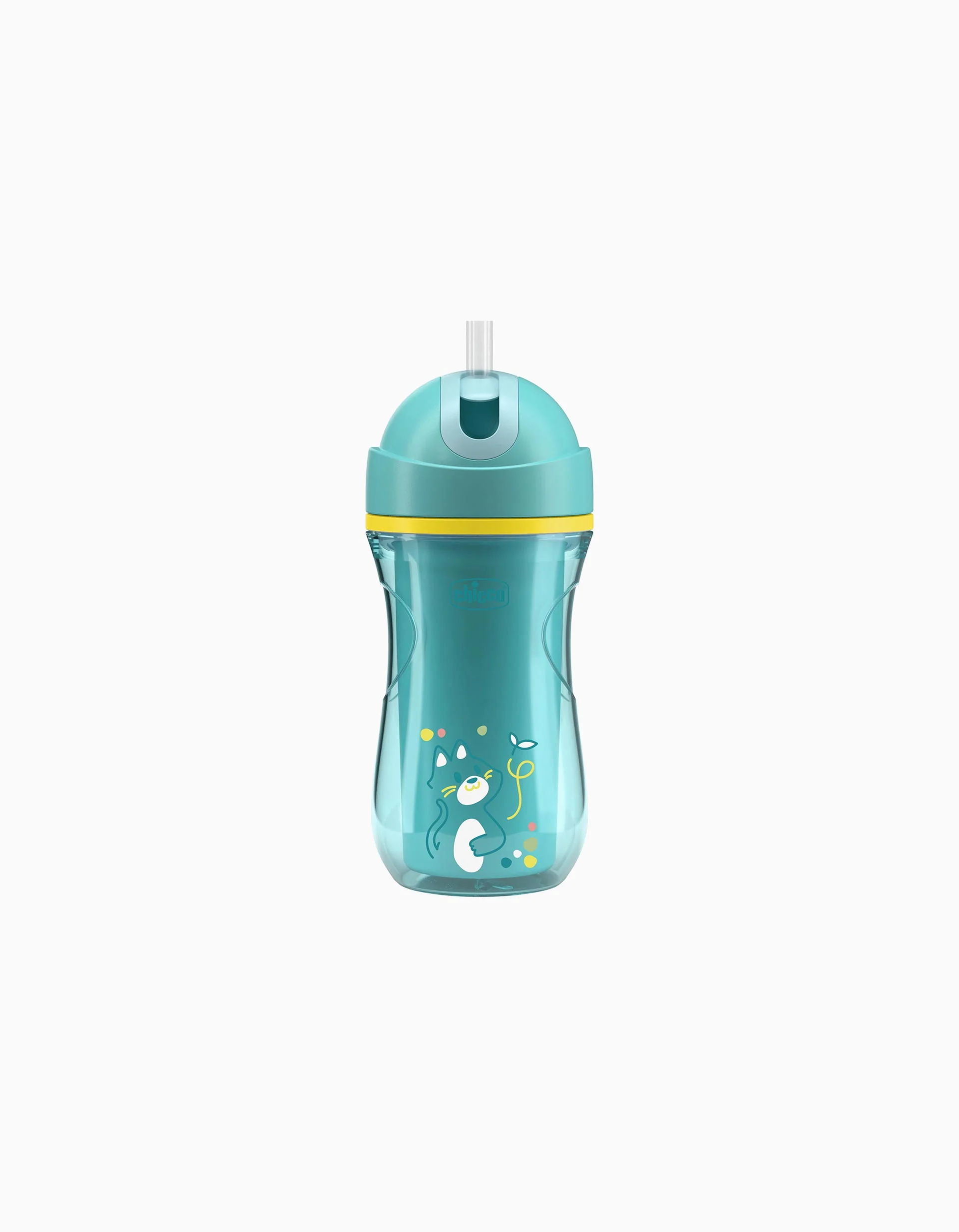 Chicco Insulated Cup with Straw 14M+, Blue