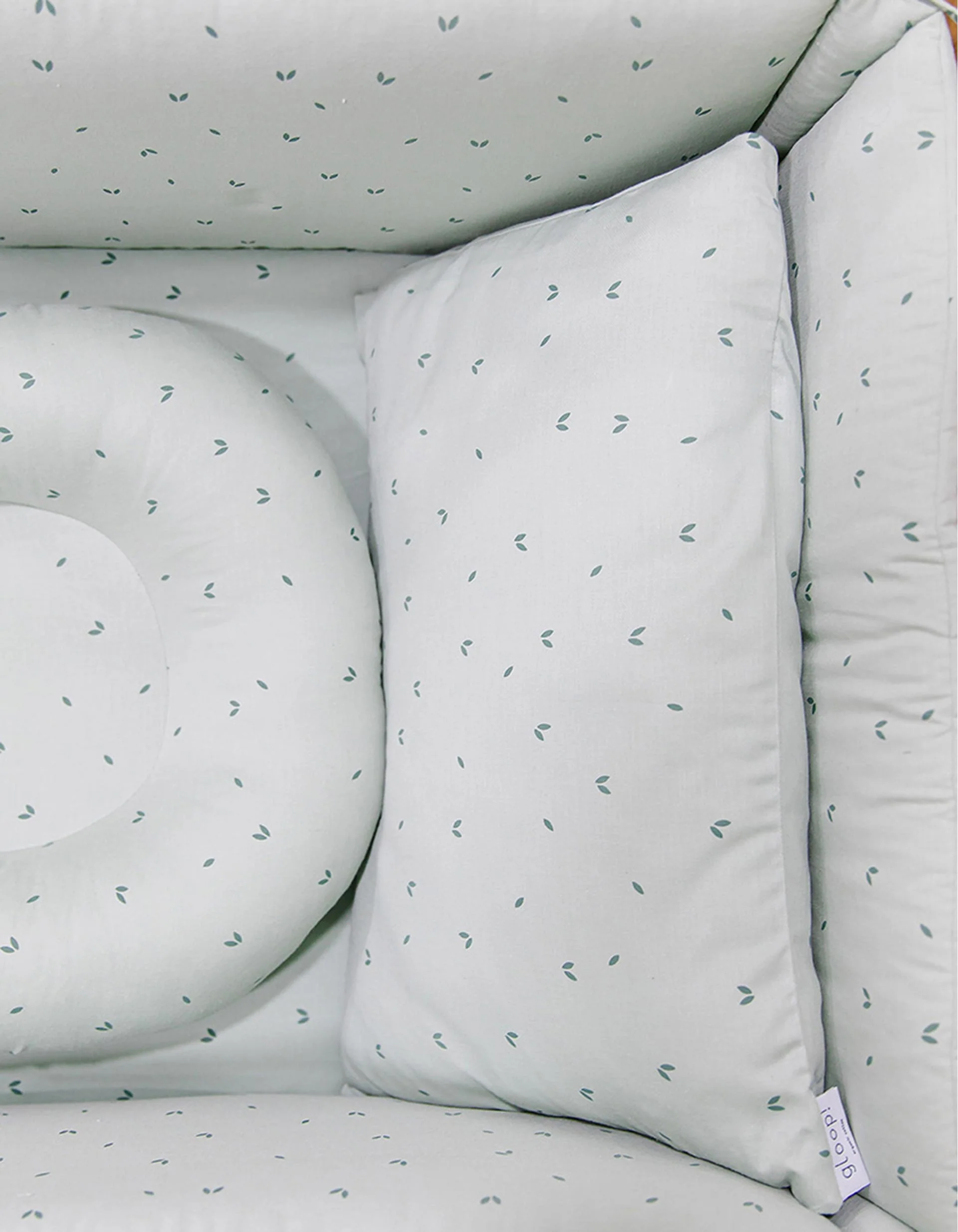 Bedding Set Gloop! Duvet Cover, Filling and Pillowcase for 60X120Cm Beds, Green