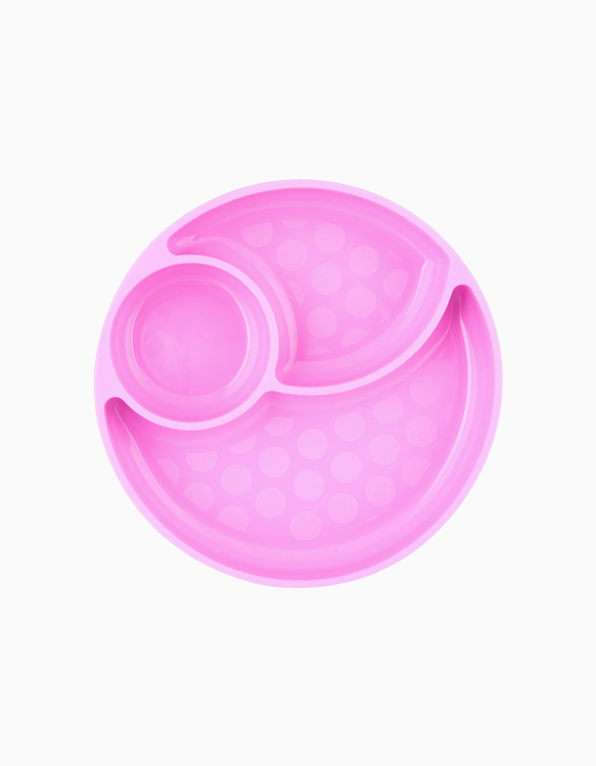 Silicone Plate with Sections, Eat Easy by Chicco, Pink