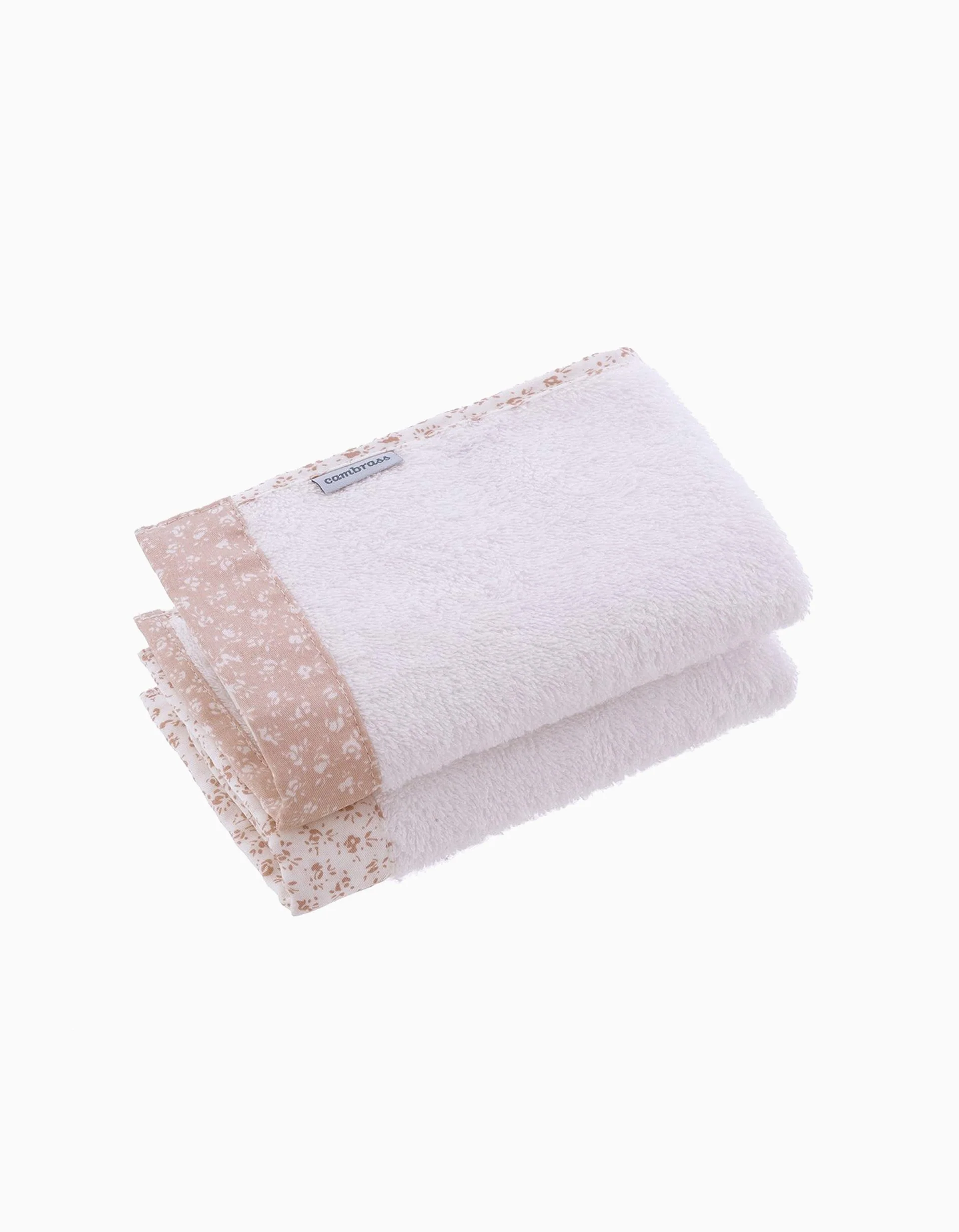 Pack of 2 Hand Towels Cambrass 25x35x1 cm, Pink