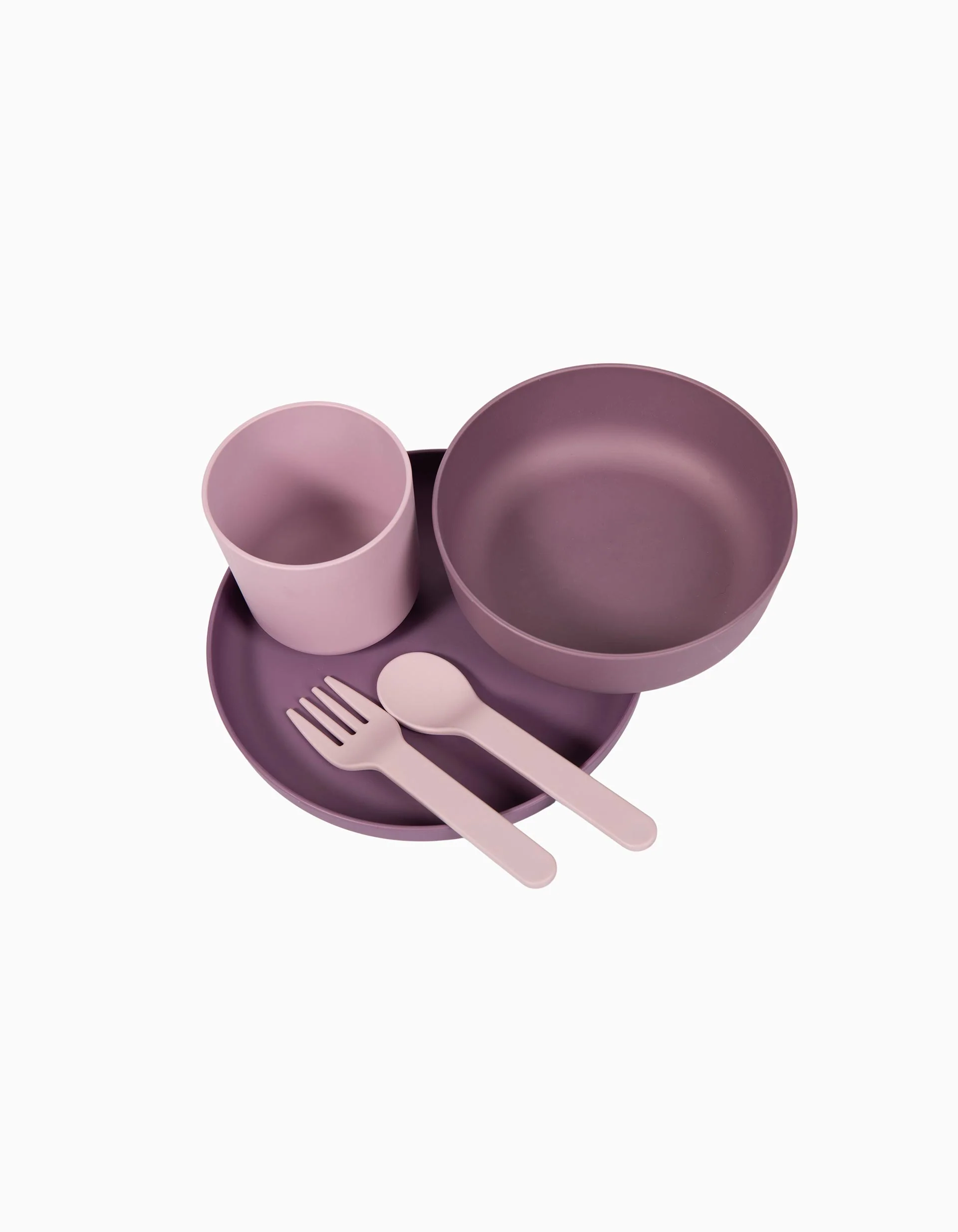 Bioplastic Meal Set 5 PCS Bo Jungle 6M+, Pink