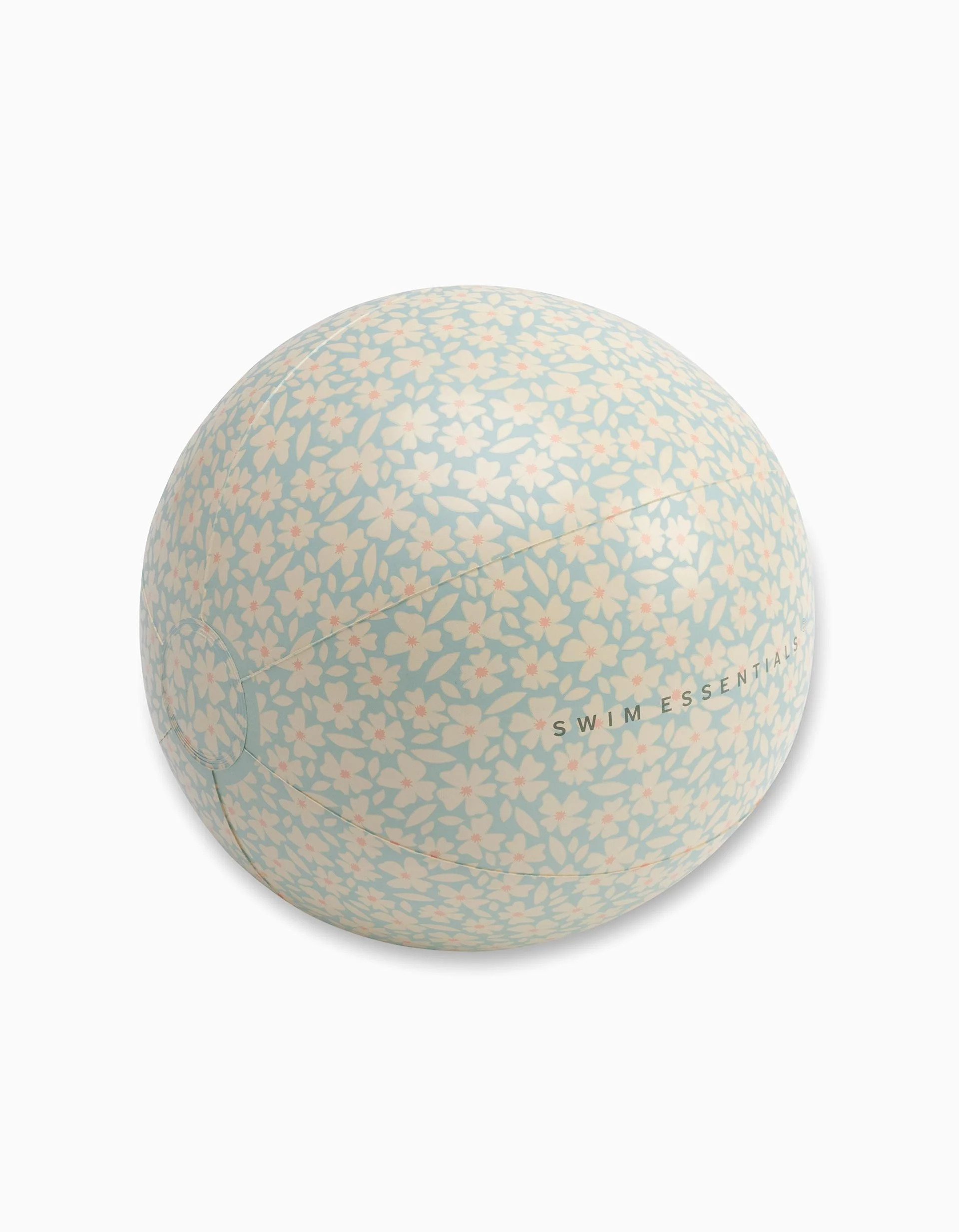 Inflatable Beach Ball 51cm Swim Essentials Green Flowers 3A+