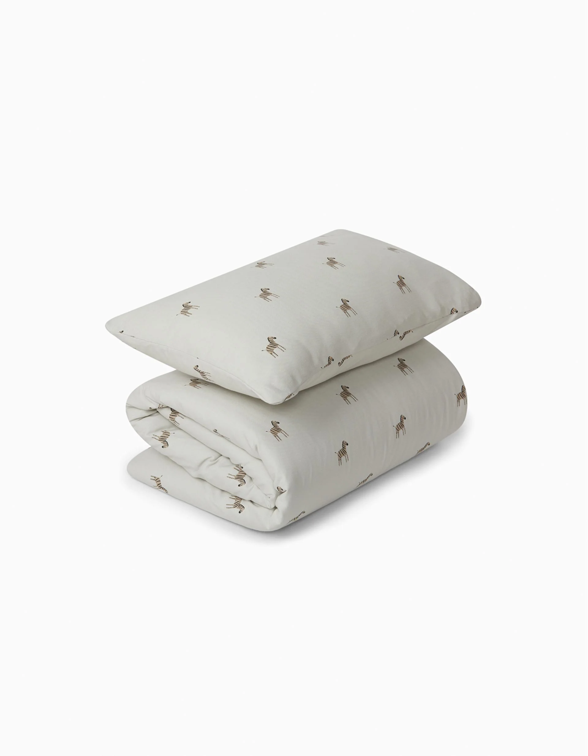 Bedding Set Gloop! Duvet Cover, Filling And Pillowcase For 60X120Cm Beds, Zebra
