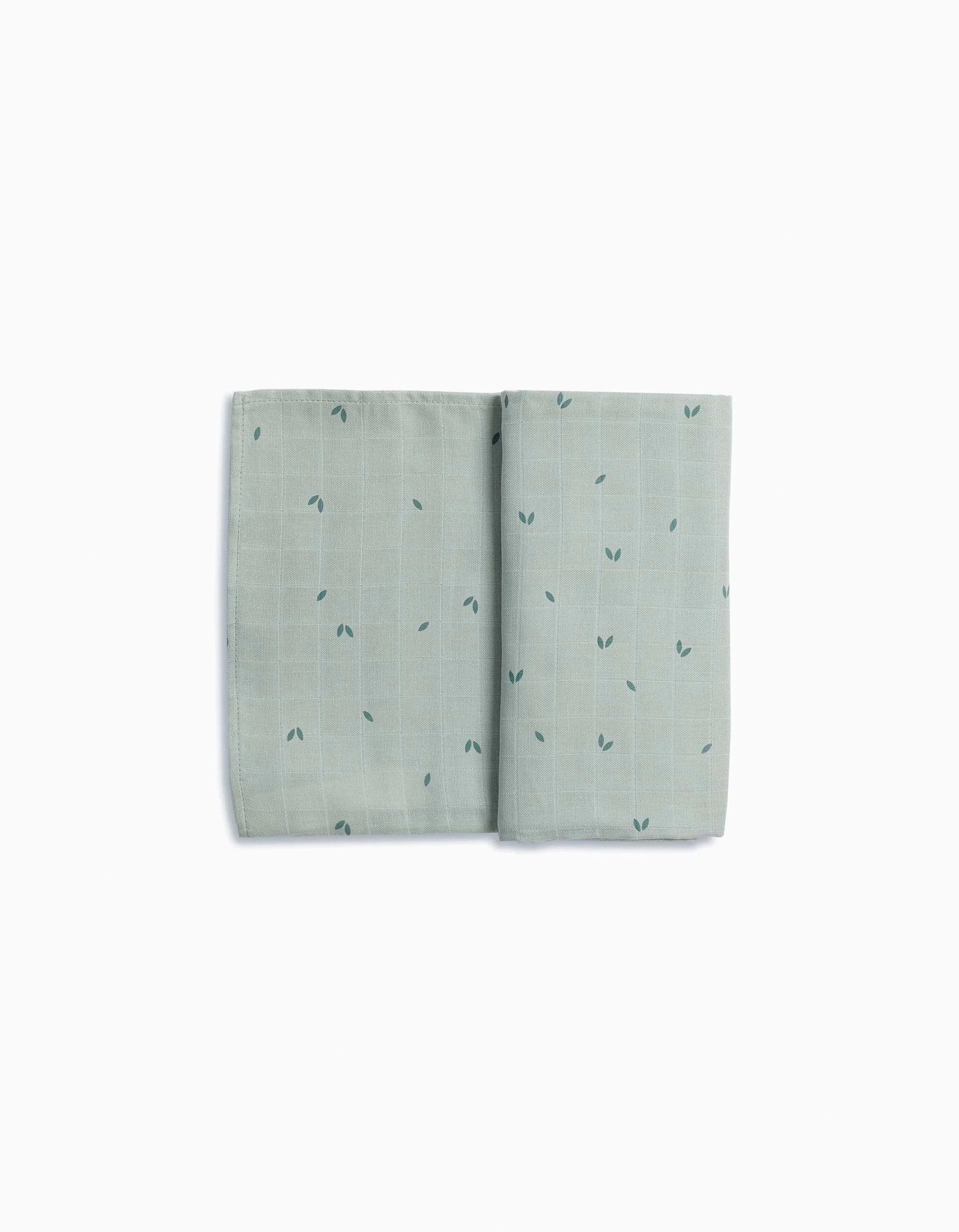Swaddle/ Organic Cotton Nappy Square Gloop! 100X100Cm, Green