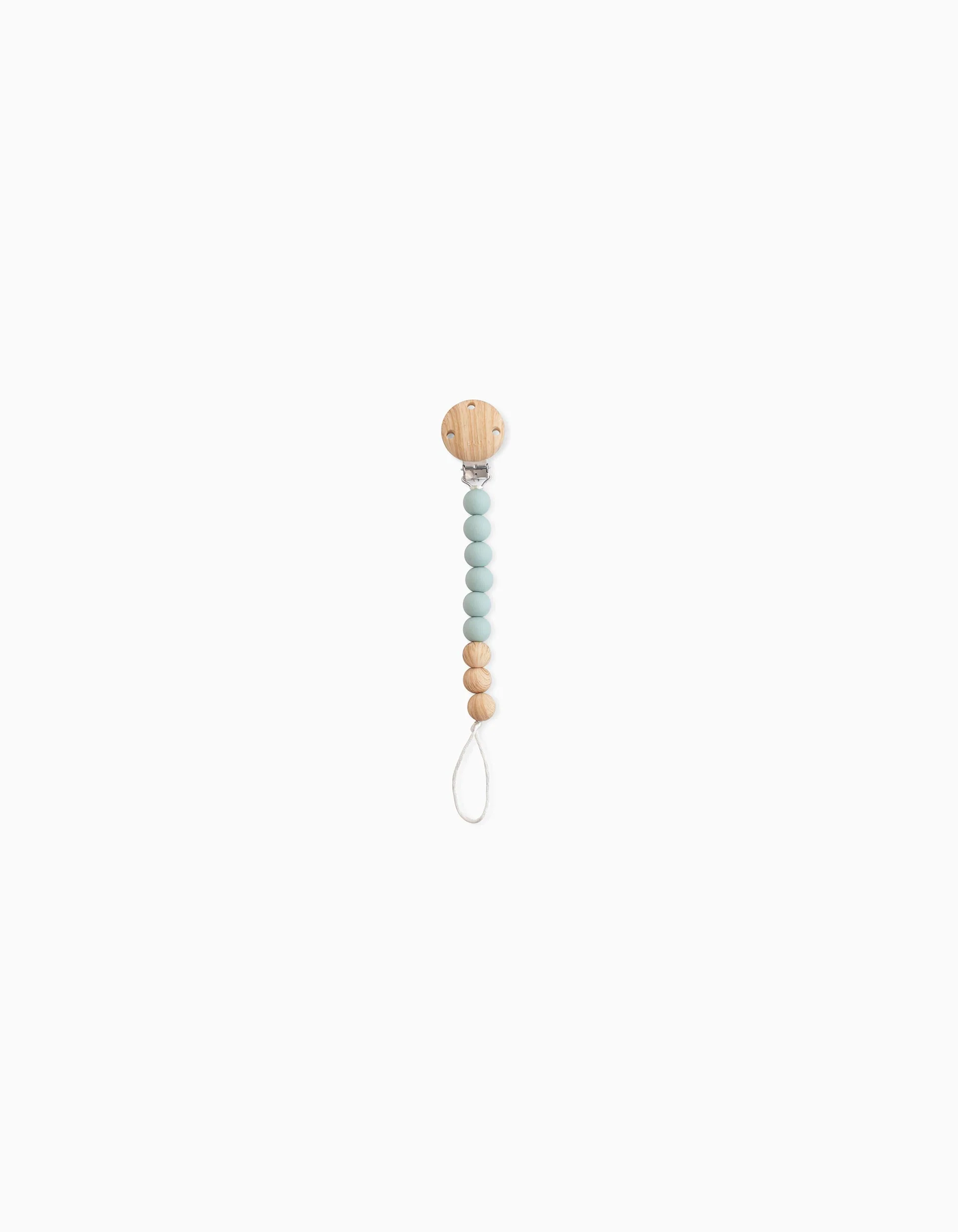 Saro Woody Hunter Silicone Pacifier Chain, Mint
