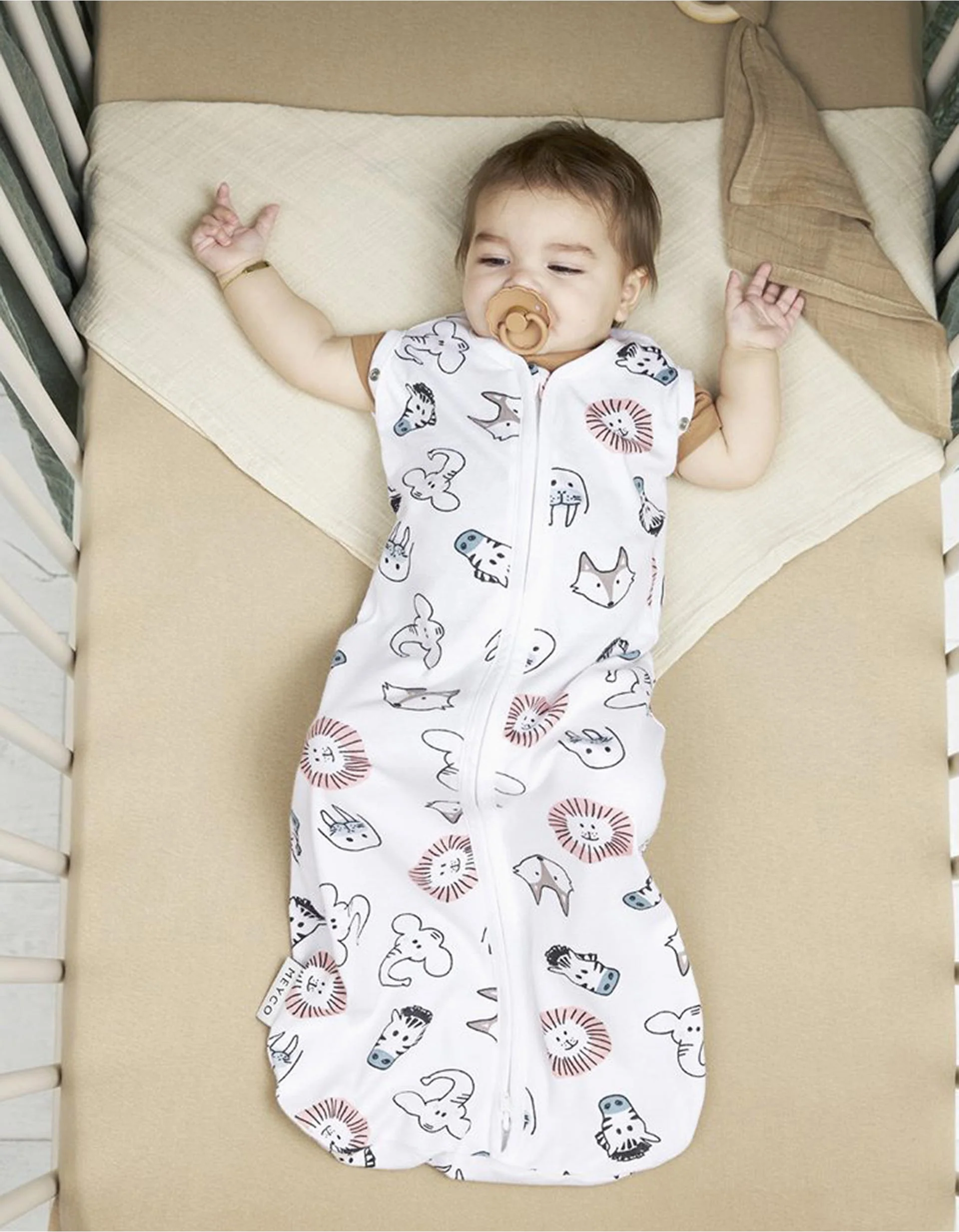 Meyco Sleeping Bag TOG 0.3 70 cm, Multicolour Animal