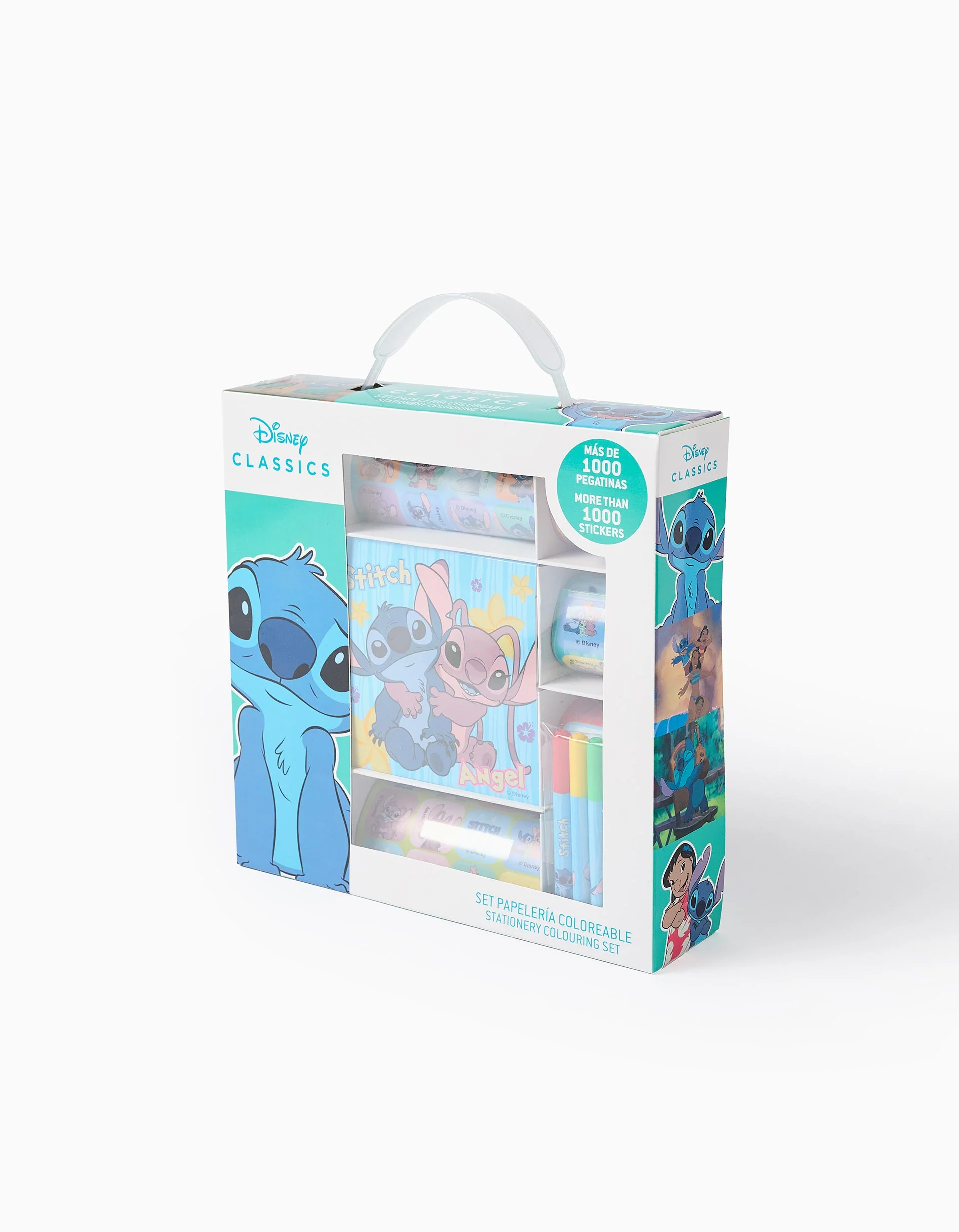 Stitch colouring sticker set for children, 3Y+