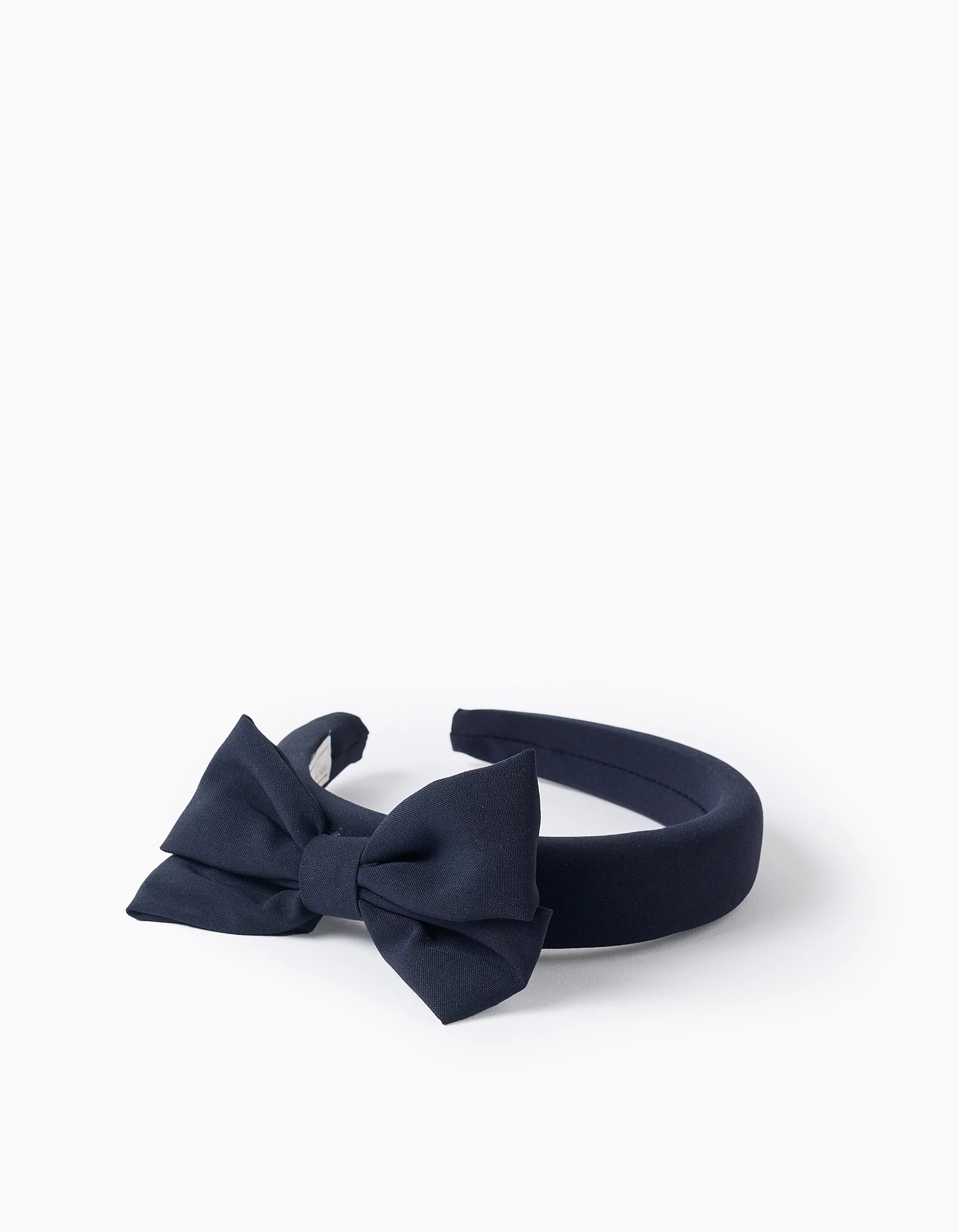 Padded Headband with Bow for Babies and Girls, Dark Blue