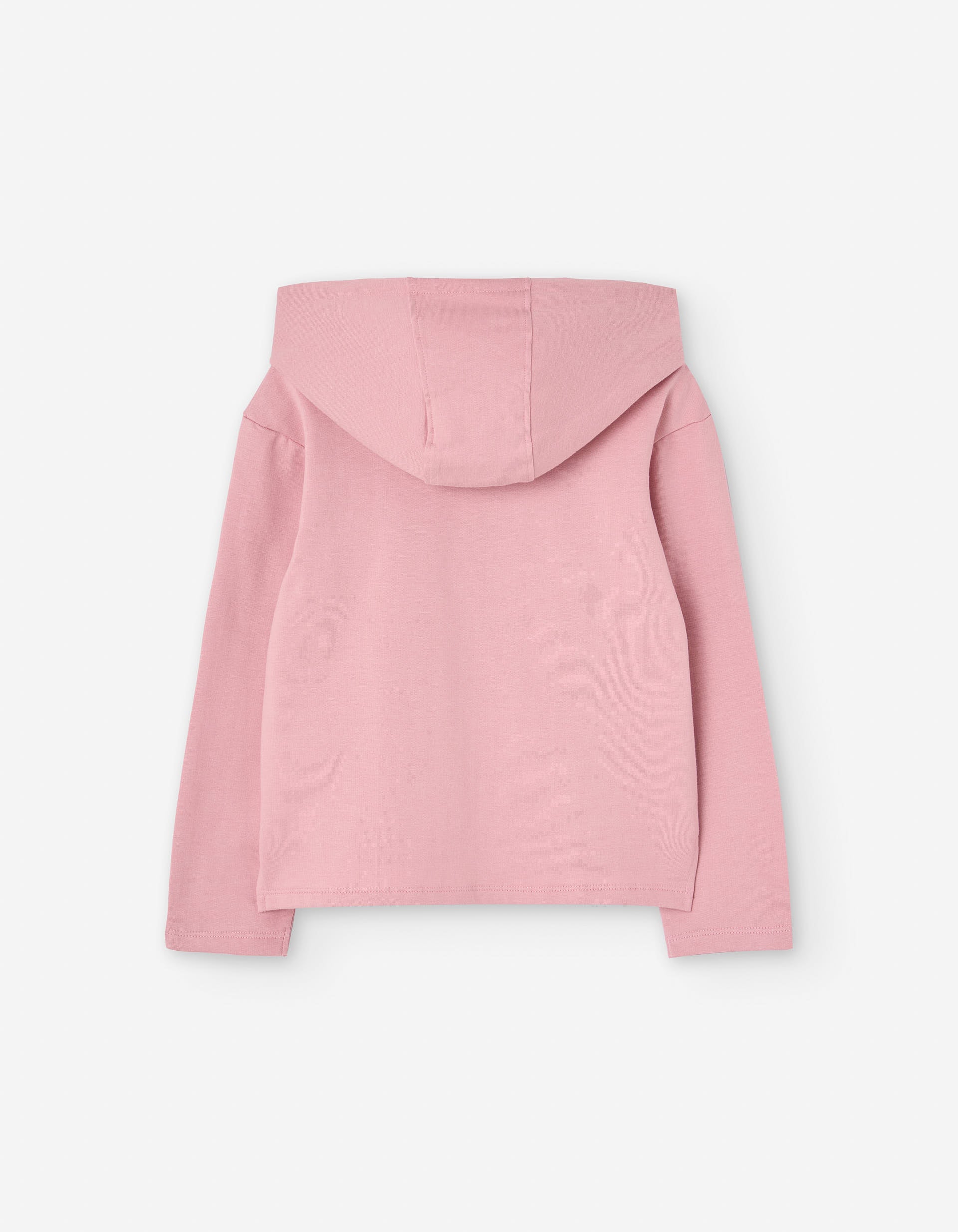 Brushed hooded sweatshirt with Stitch print for girls, pink
