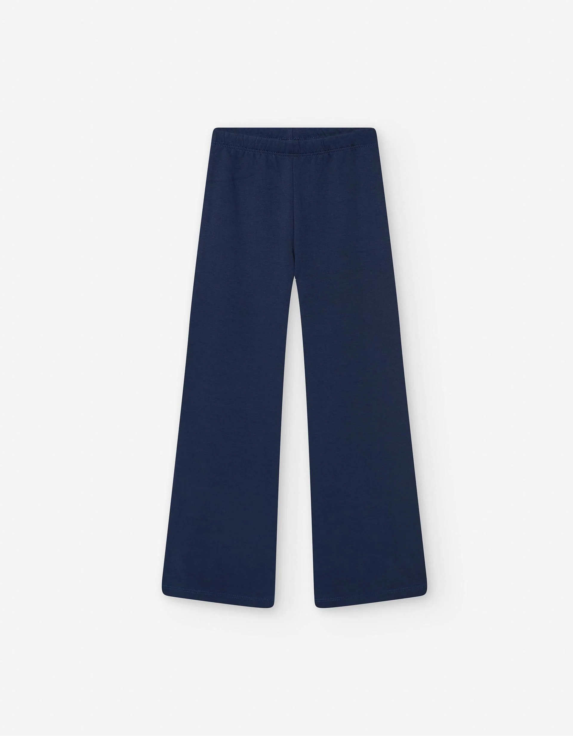 Brushed flared leggings for girls, dark blue
