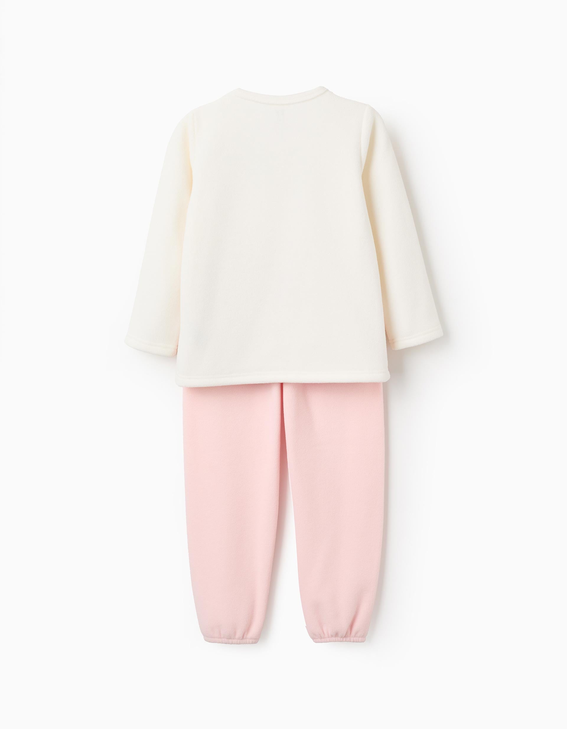 Polar Pyjama for Girls 'Monster of Emotions', White/Pink