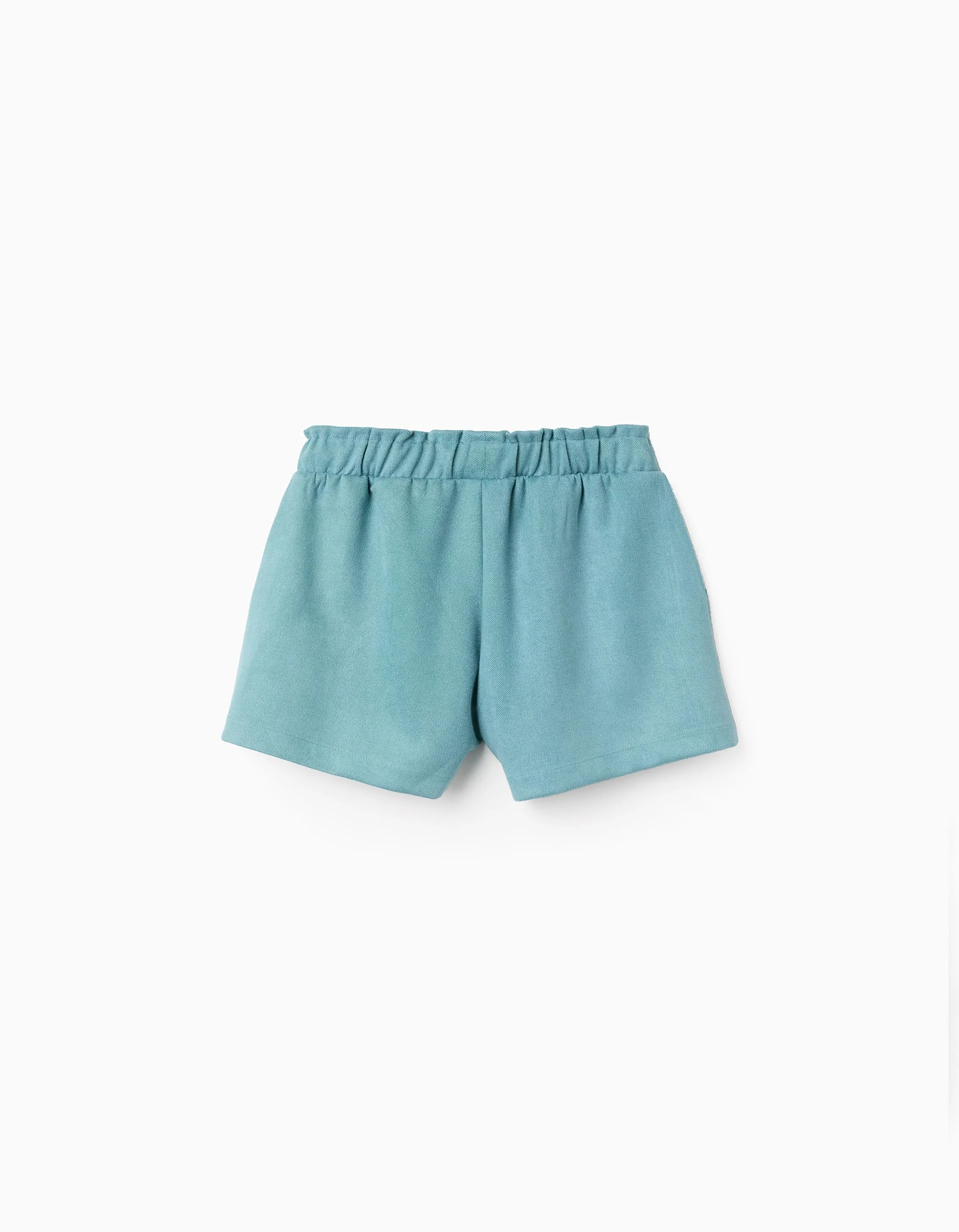 Velvety Shorts for Girls, Green