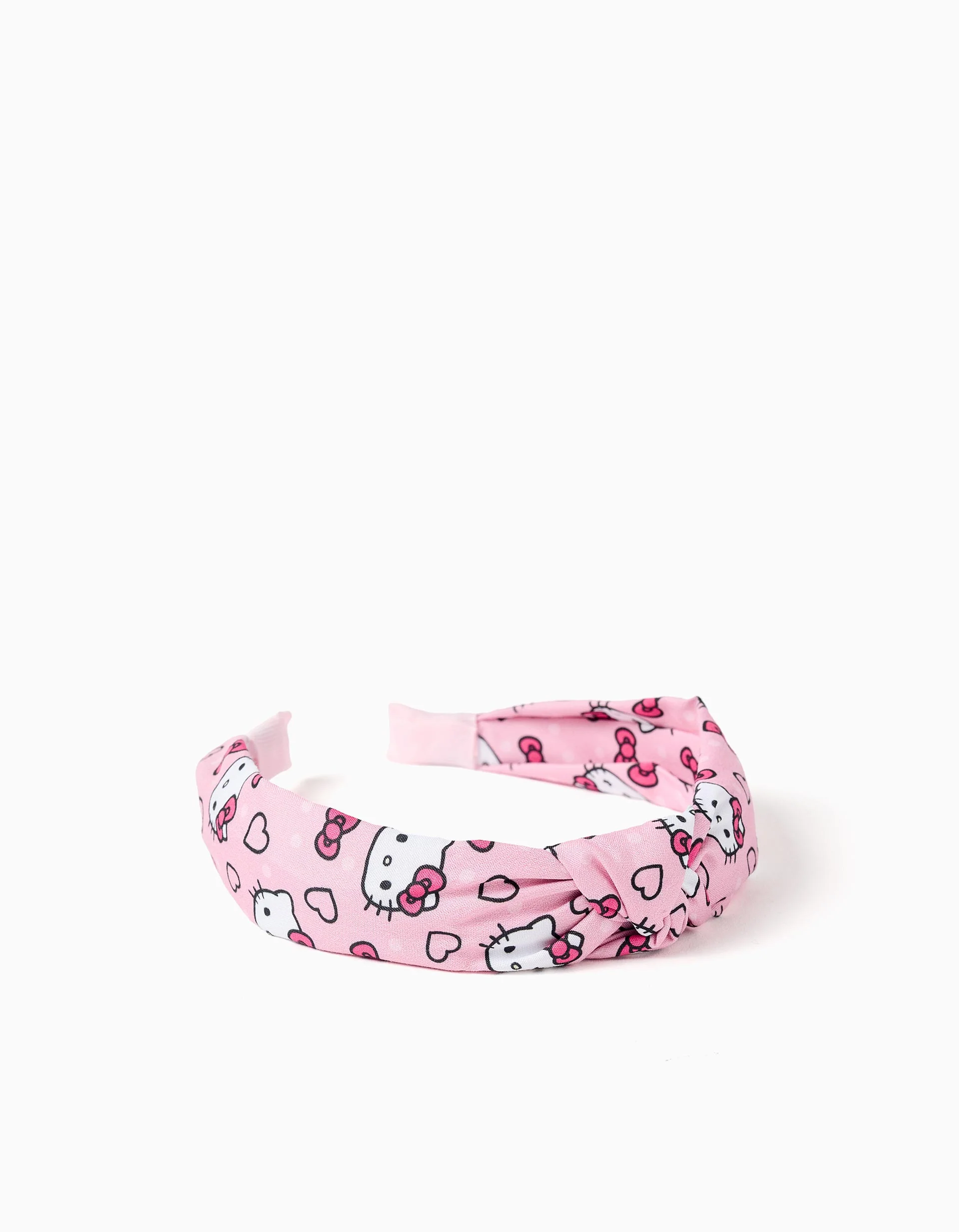 Hello Kitty Headband with Knot on Top for Babies and Girls, Pink