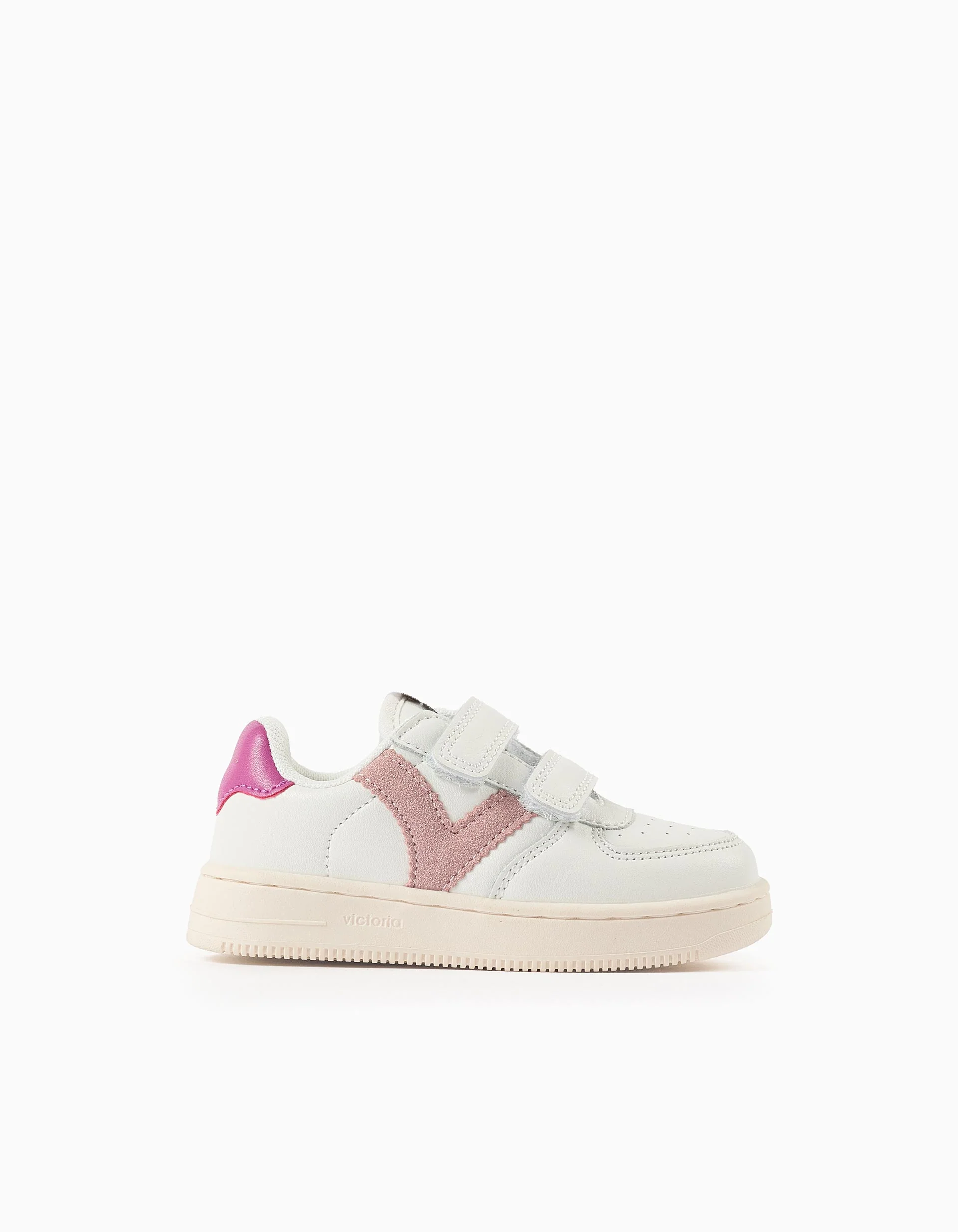 Sneakers for Girls 'Victoria Tiempo', White/Pink