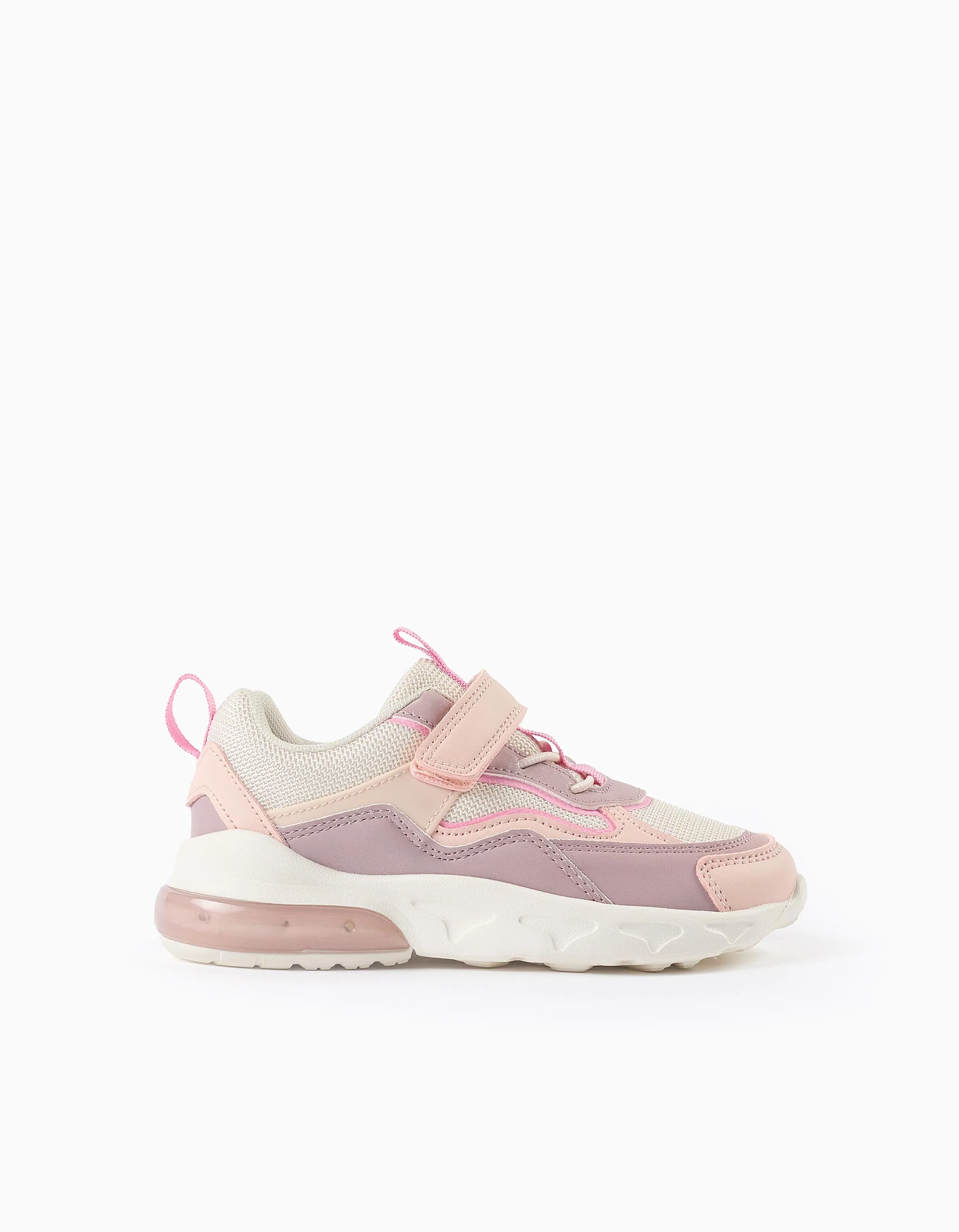 Light-up combined trainers Superlight Runner for girls, pink