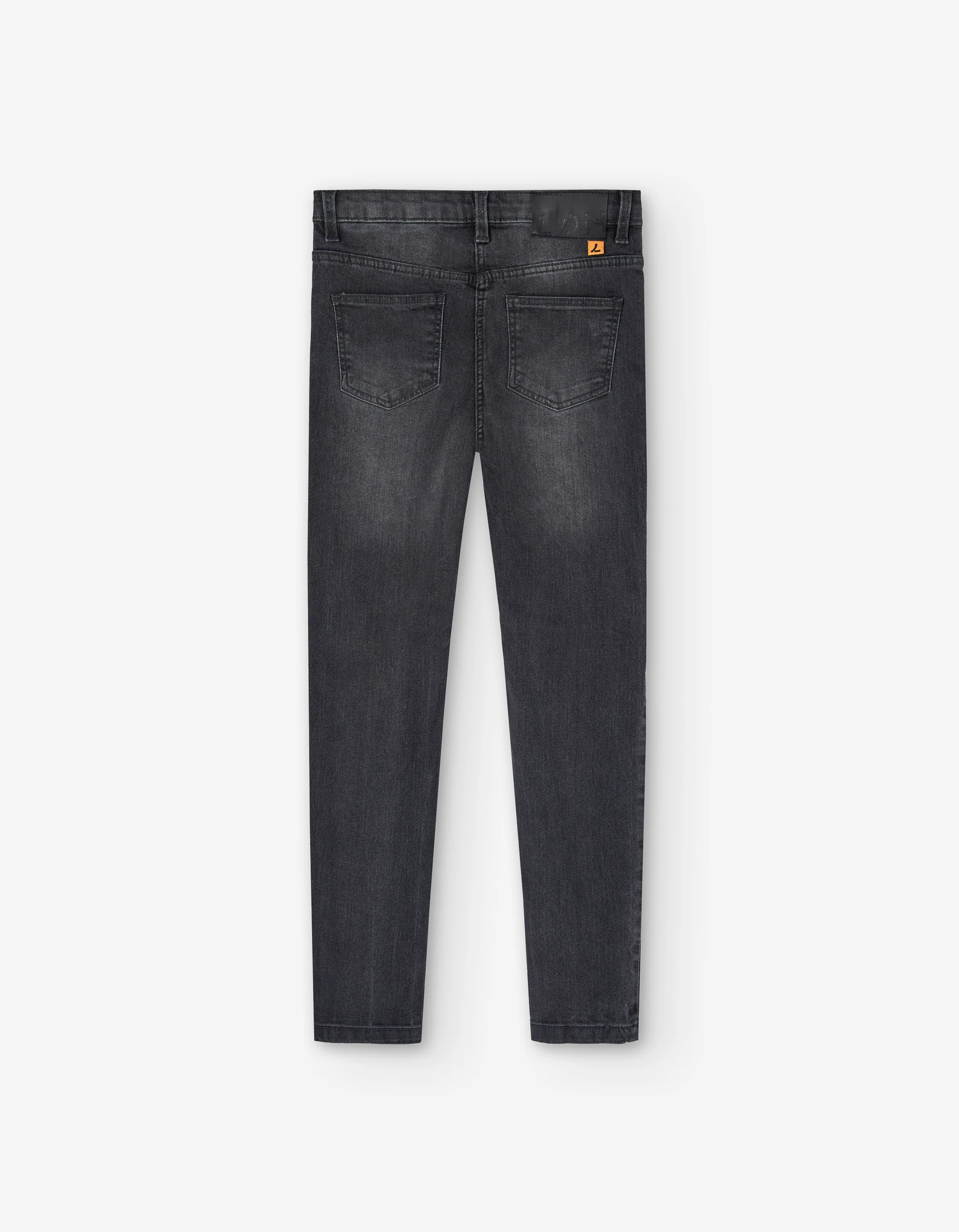 Slim fit jeans with five pockets for girls, dark grey
