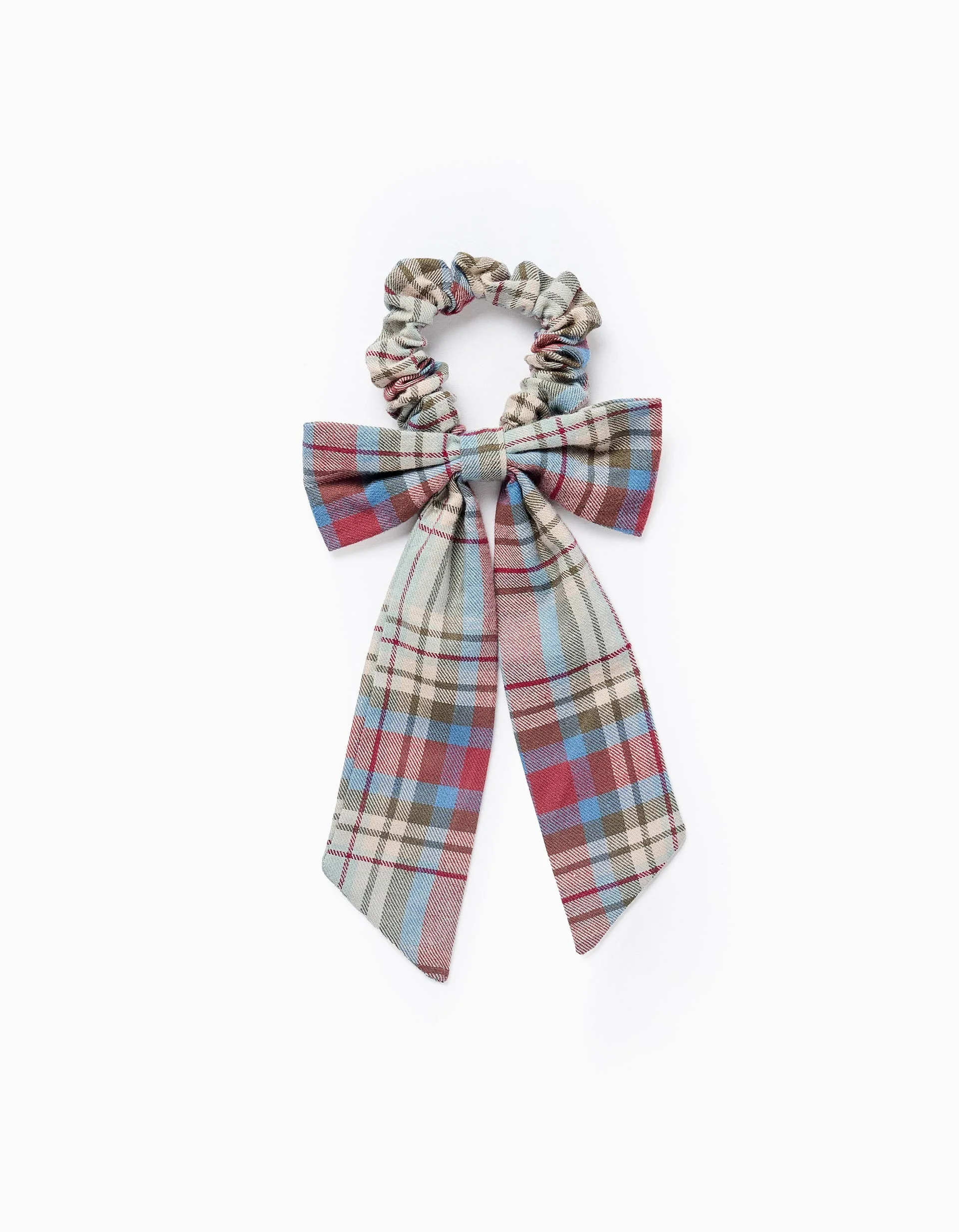 Checked Scrunchie with Bow for Babies and Girls 'B&S' , Multicolour