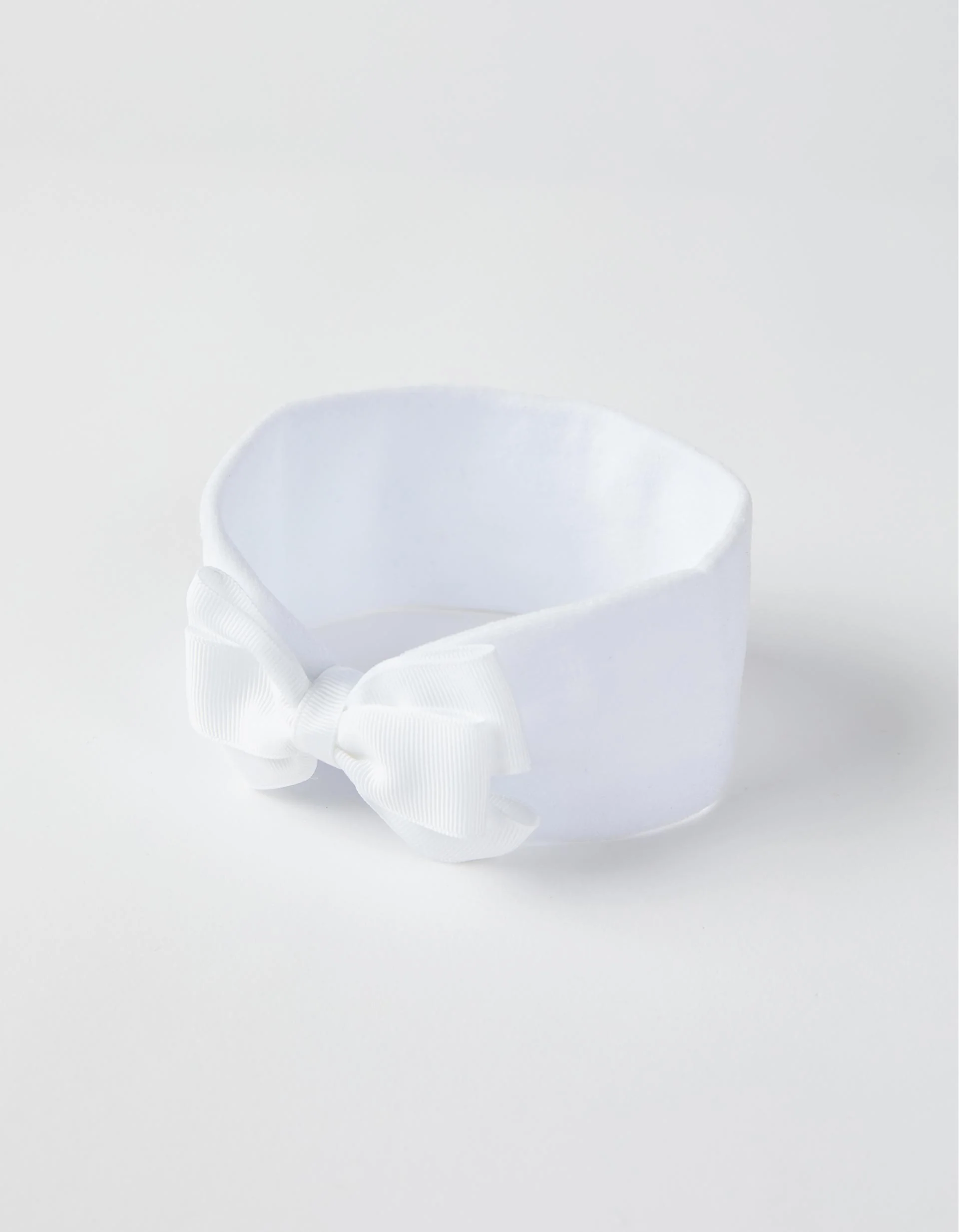 Wide Headband for Babies and Girls, White