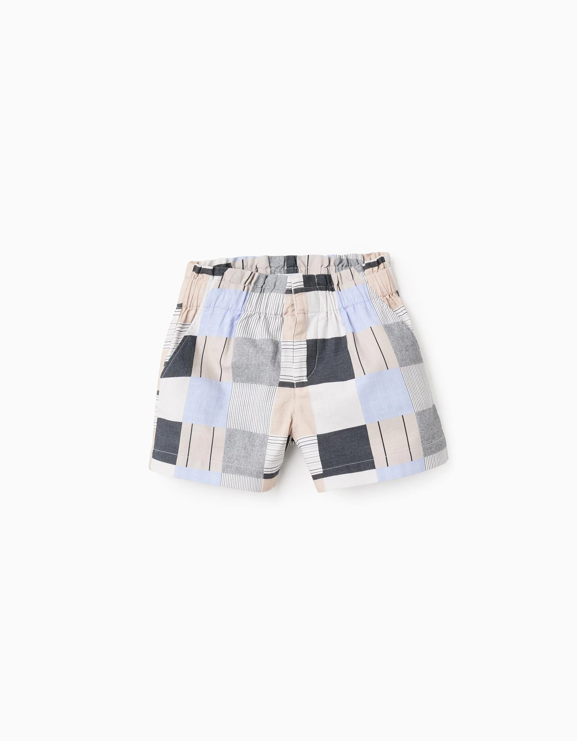 Cotton Shorts with Pattern for Girls 'B&S', Multicolour