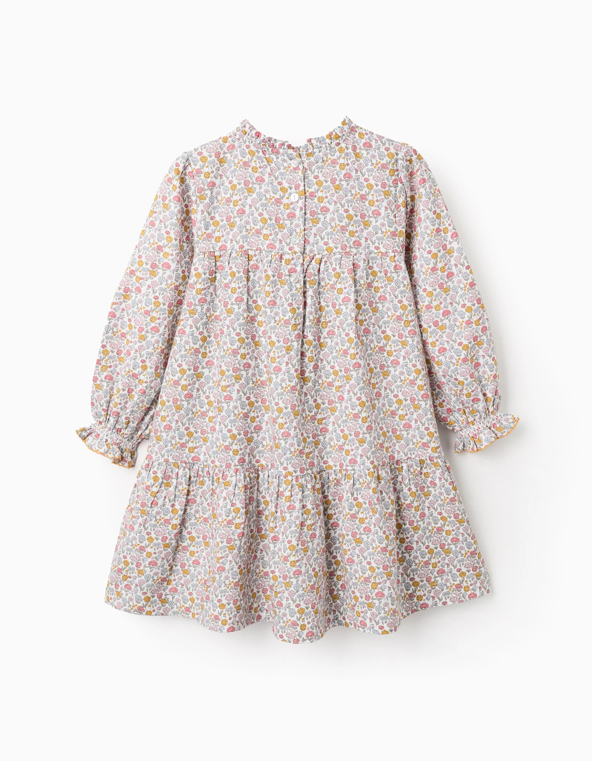Floral Cotton Dress for Girls, Multicolour