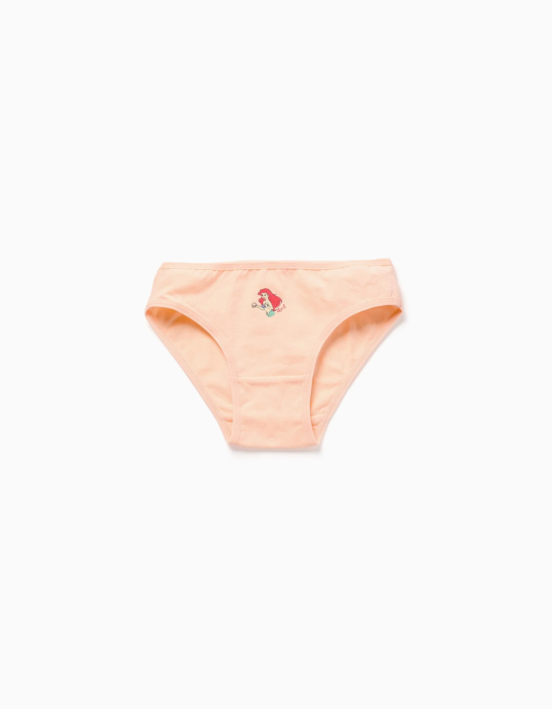 Pack of 5 cotton briefs with the Little Mermaid for girls, multicolour