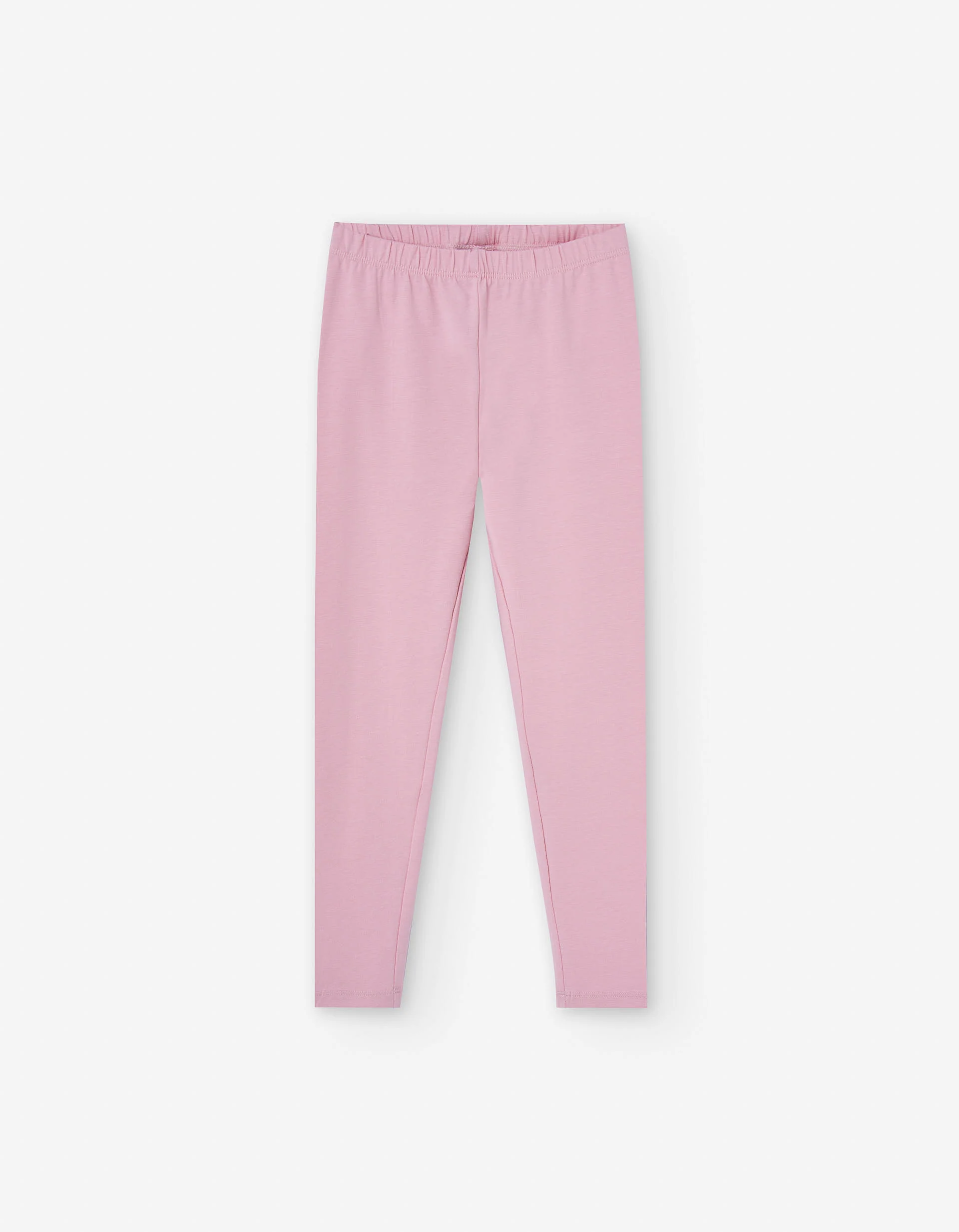 Cotton leggings for girls, light pink