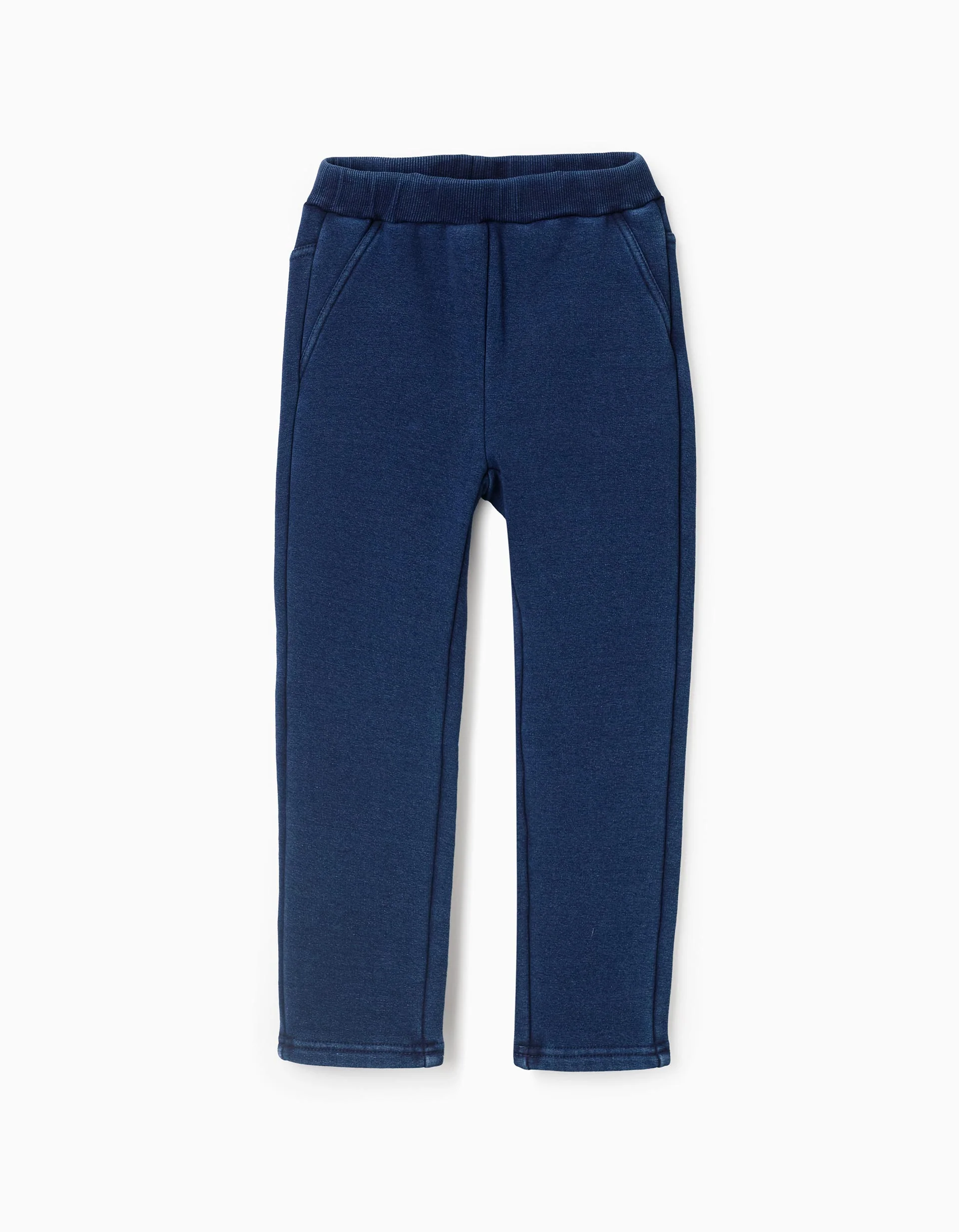 Comfortable corduroy pants for girls, blue